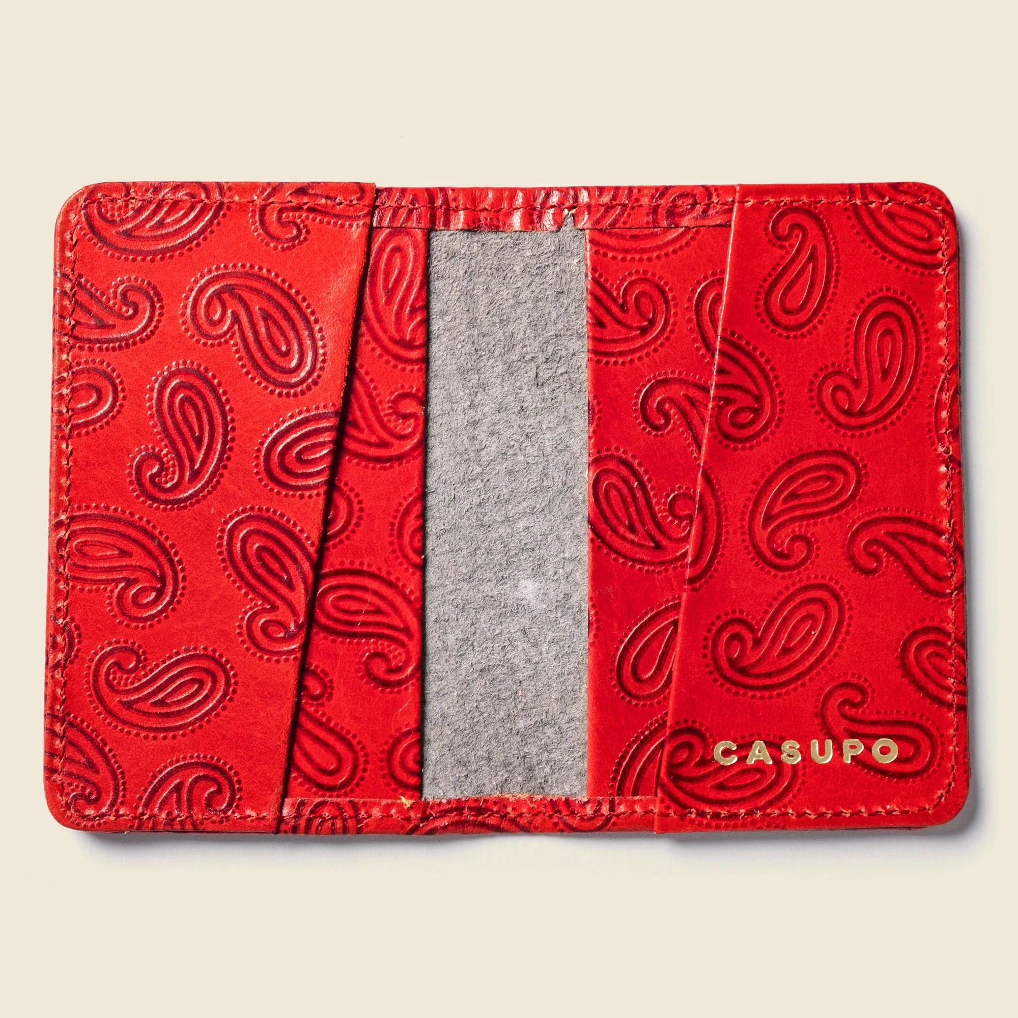 Compact Bifold - Red Paisley - Image 2