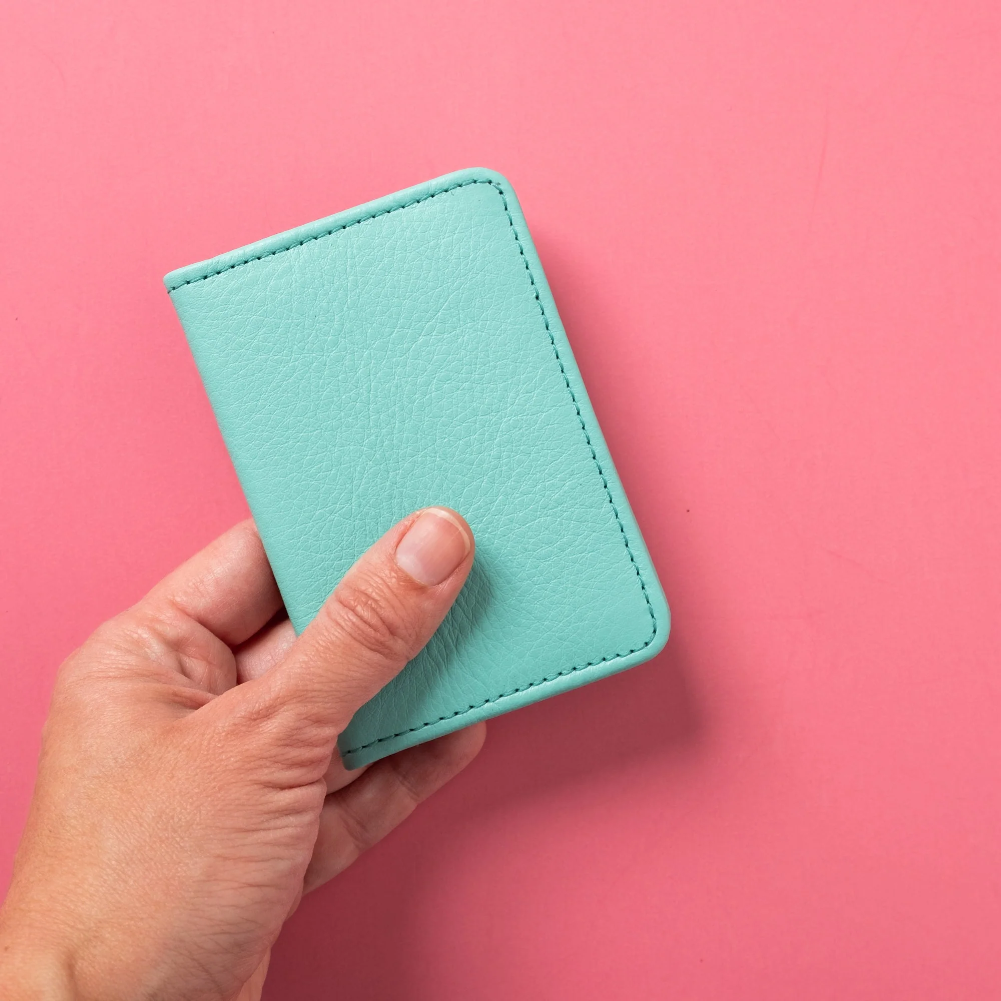 Compact Bifold with RFID Protection - Baby Blue - Image 4