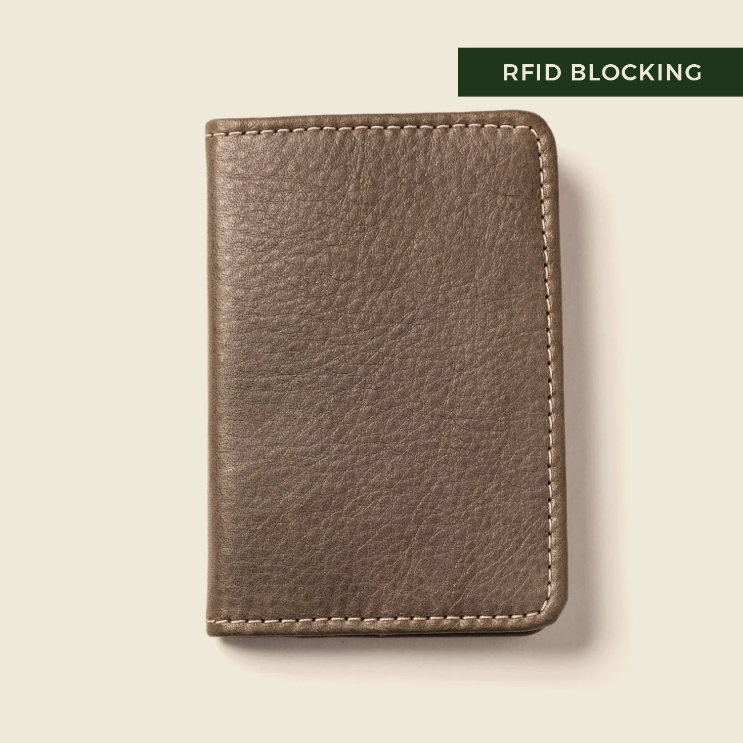 Compact Bifold with RFID Protection - Grey