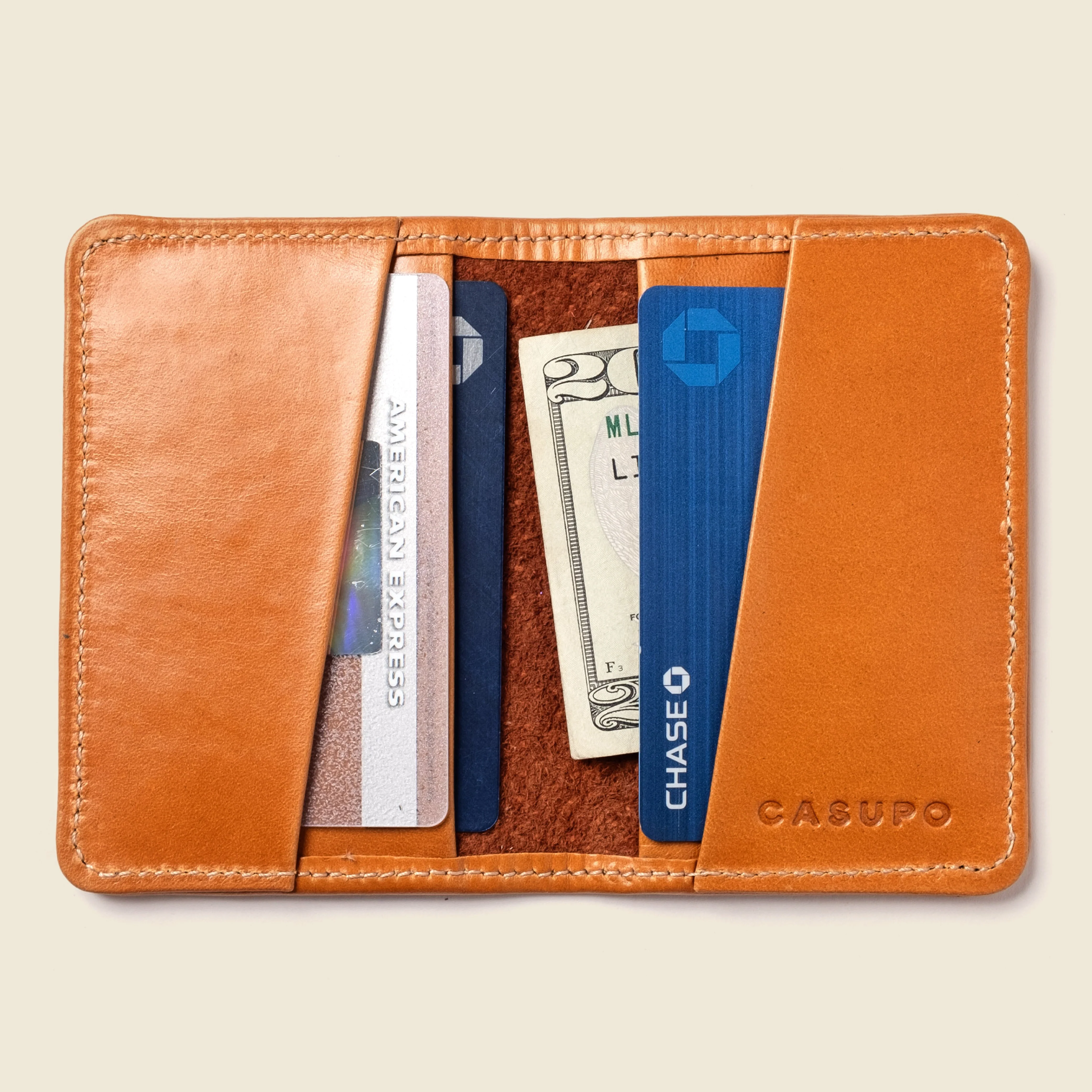 Compact Bifold with RFID Protection - Honey - Image 2