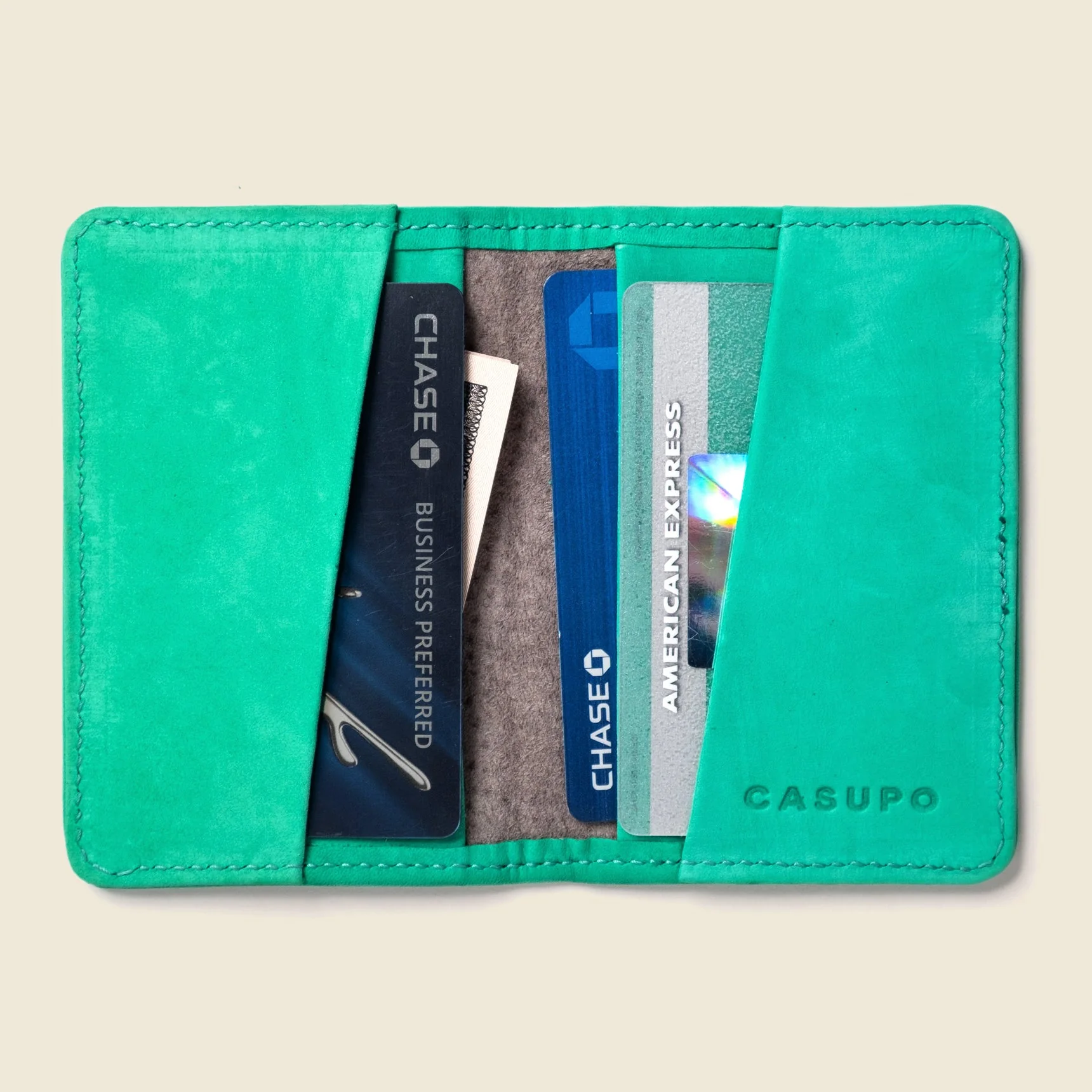 Compact Bifold with RFID Protection - Mint - Image 2