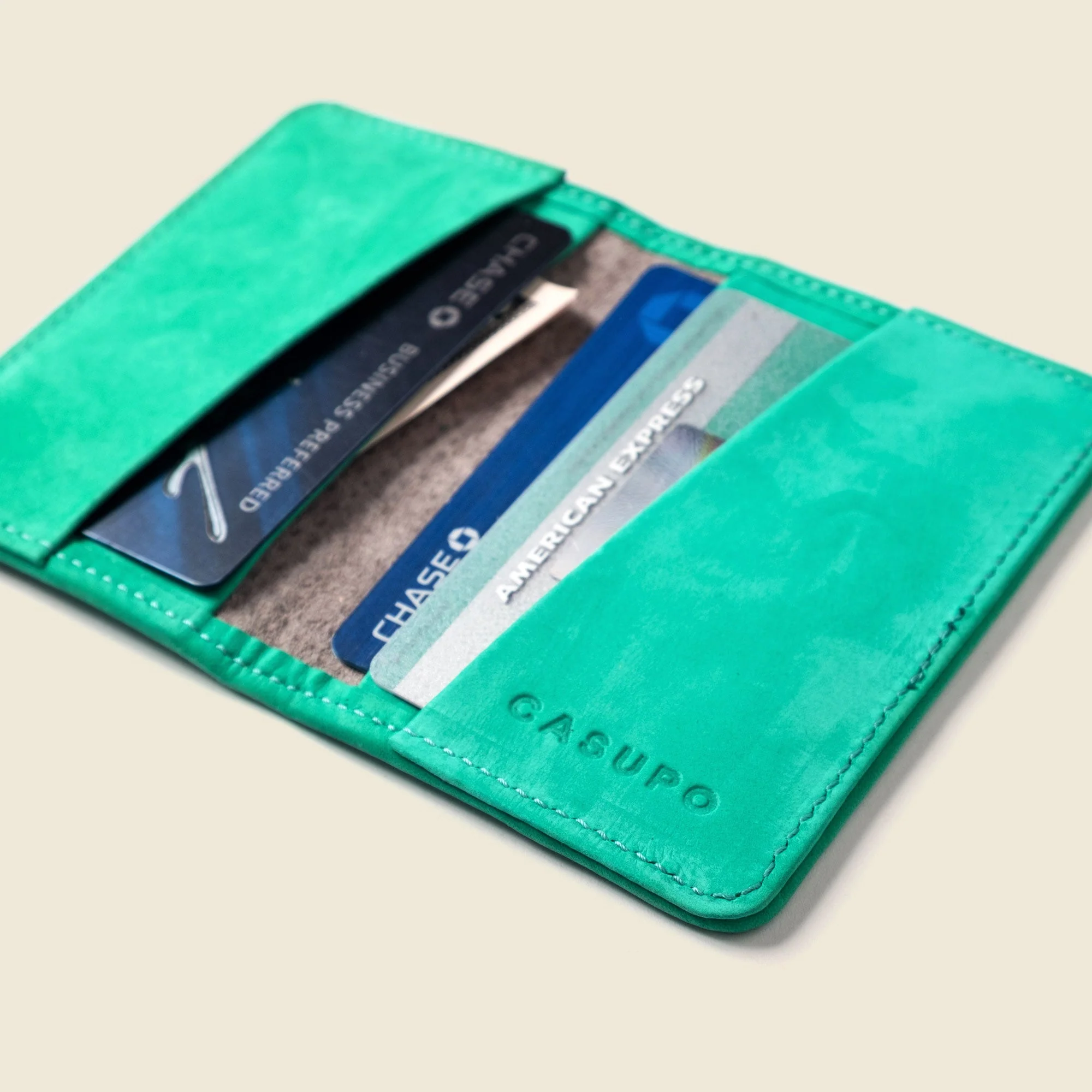 Compact Bifold with RFID Protection - Mint - Image 3