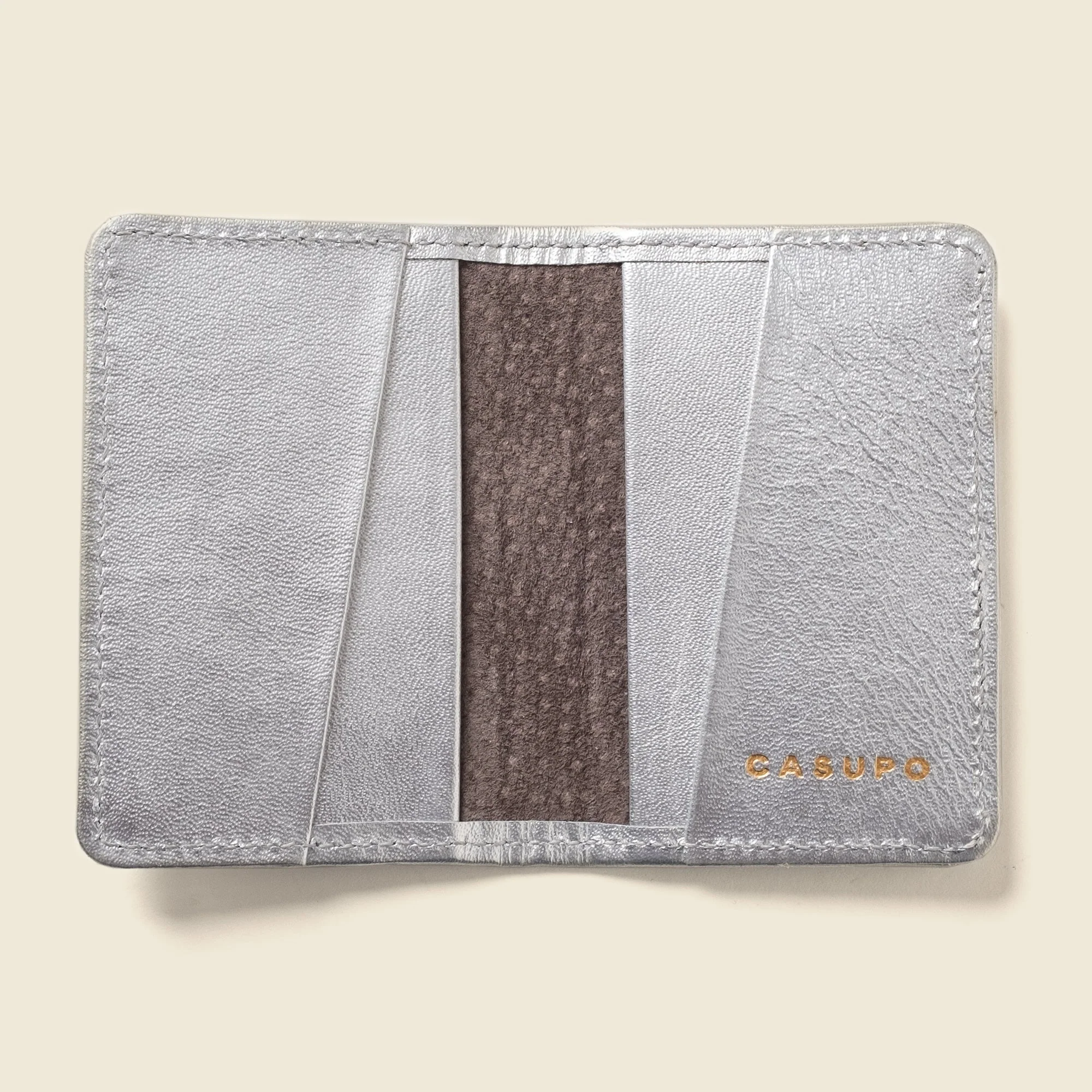 Compact Bifold with RFID Protection - Silver - Image 5