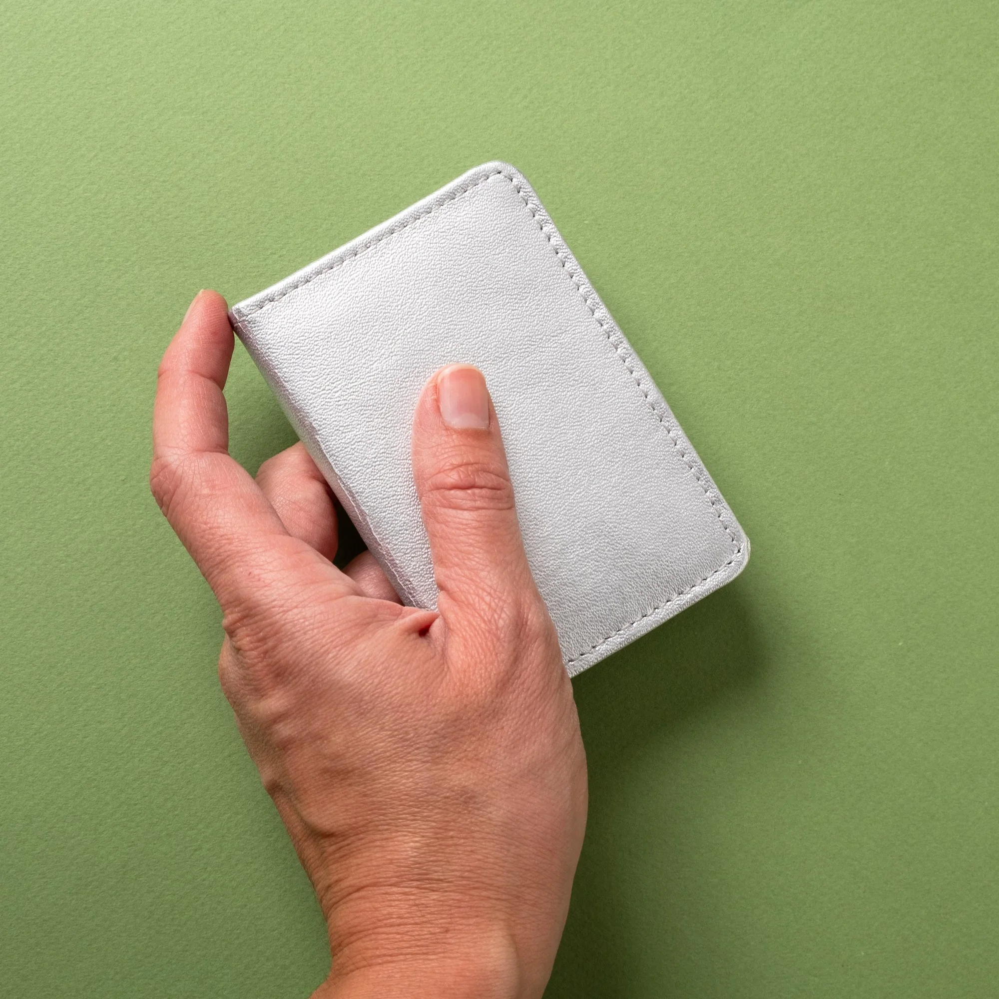 Compact Bifold with RFID Protection - Silver - Image 6