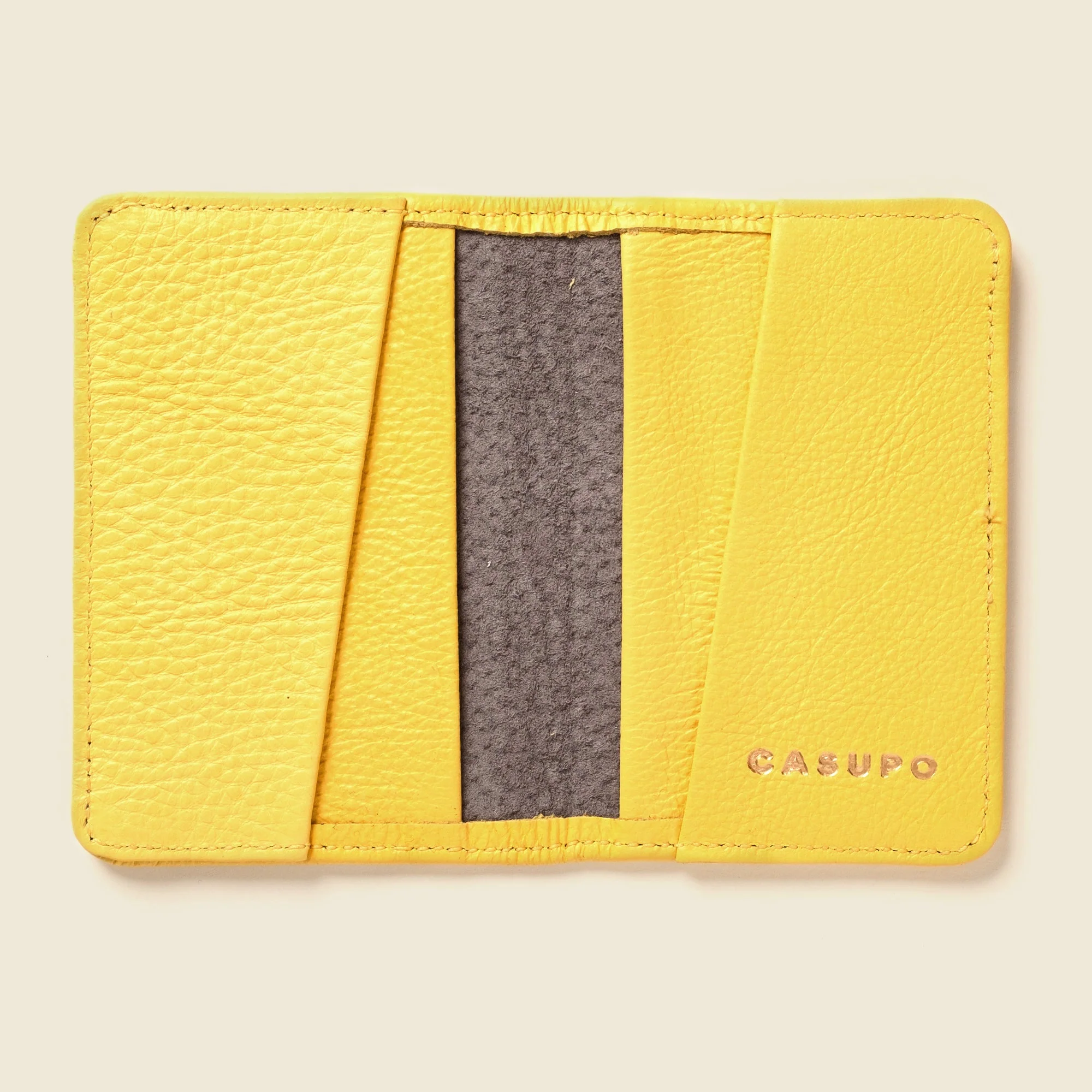 Compact Bifold with RFID Protection - Sunny Yellow - Image 5