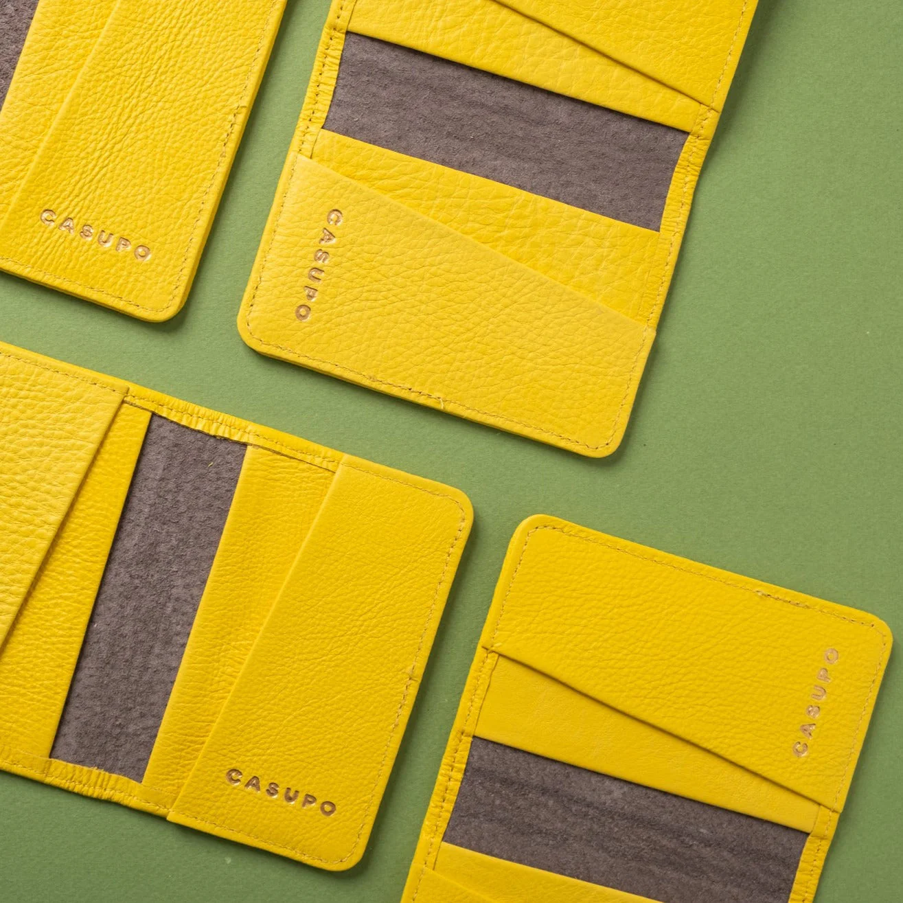 Compact Bifold with RFID Protection - Sunny Yellow - Image 6