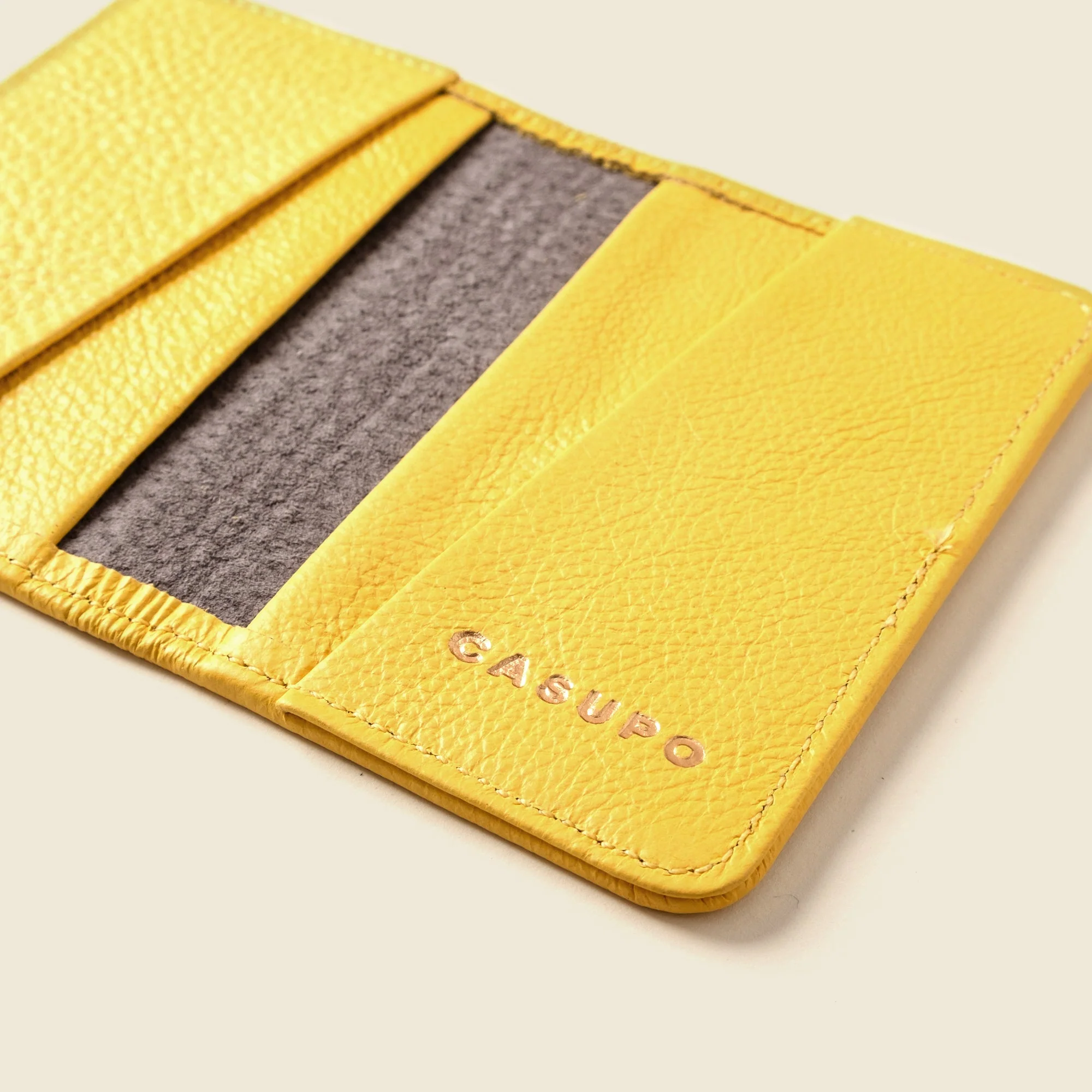 Compact Bifold with RFID Protection - Sunny Yellow - Image 7