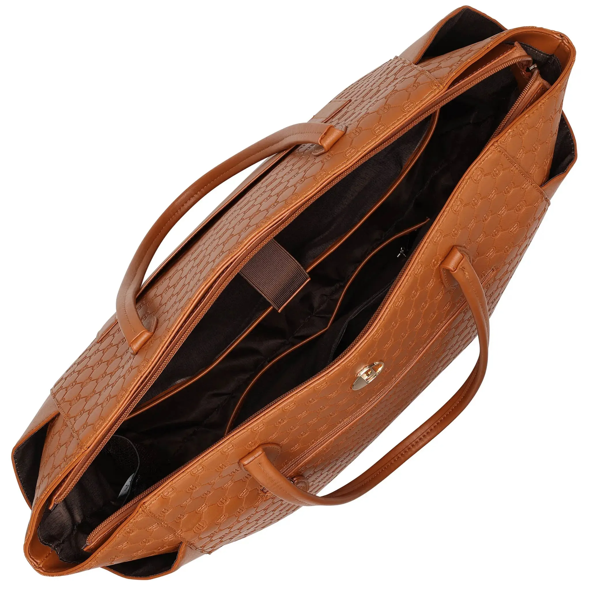 Compass 32L Vegan Leather Monogram Weekender Tote Bag - Image 12