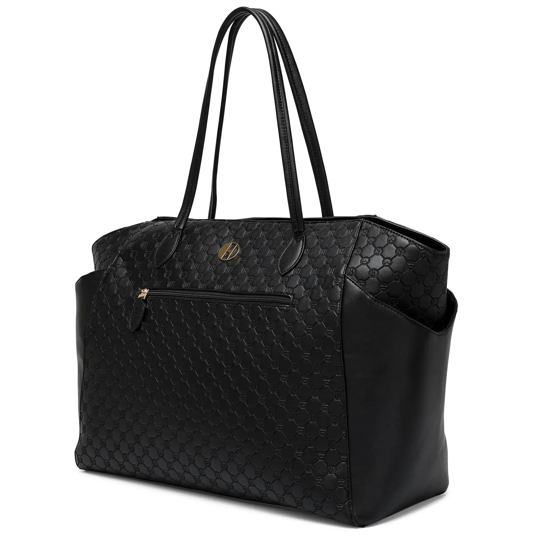 Compass 32L Vegan Leather Monogram Weekender Tote Bag - Image 7