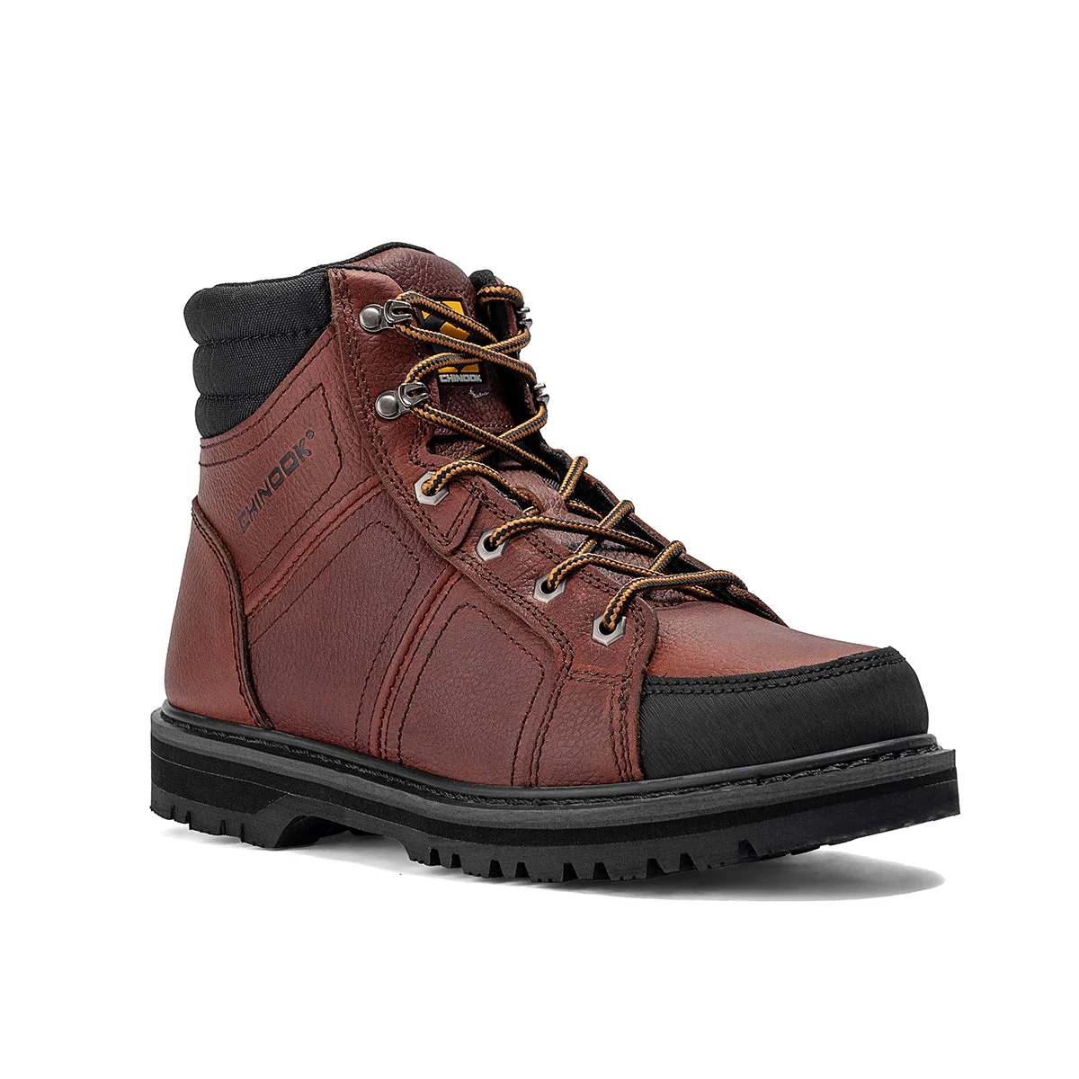 Contractor 6" Soft Toe Leather Work Boot – Brown - Image 3