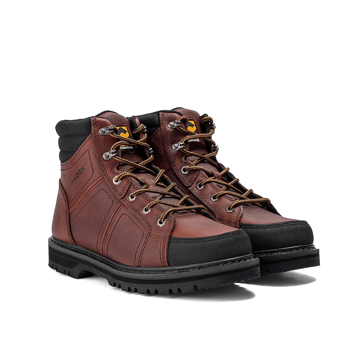 Contractor 6" Soft Toe Leather Work Boot – Brown - Image 4