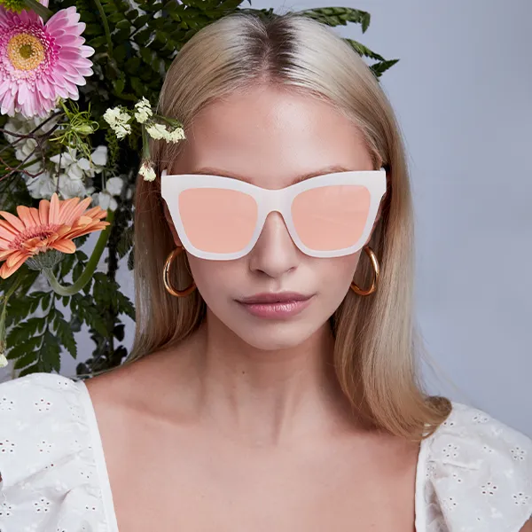 Cosmo Sunglasses - White Rose gold - Image 2