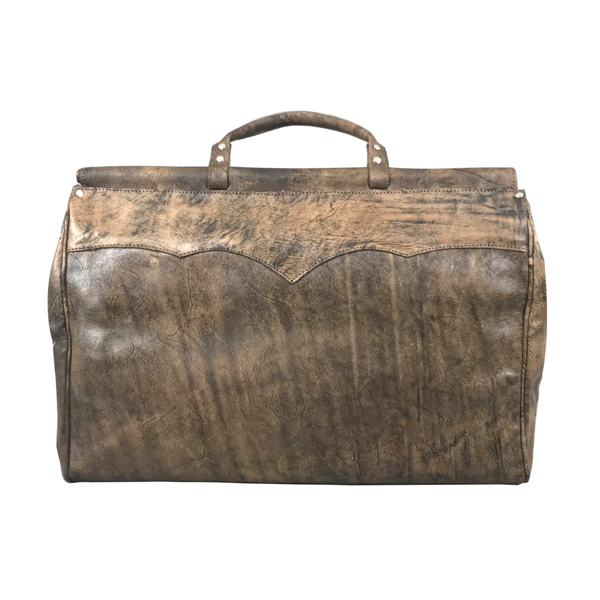 Cowtown Zip-Top Duffel Bag w/ Hair-On Hide - Image 2