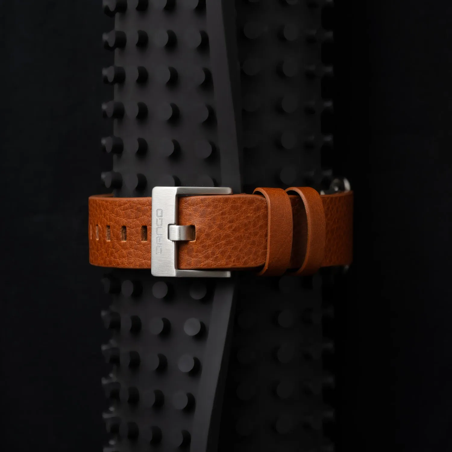 CR-01 - Chrono Men's Watch with Italian Leather Strap - Whiskey Brown - Image 5