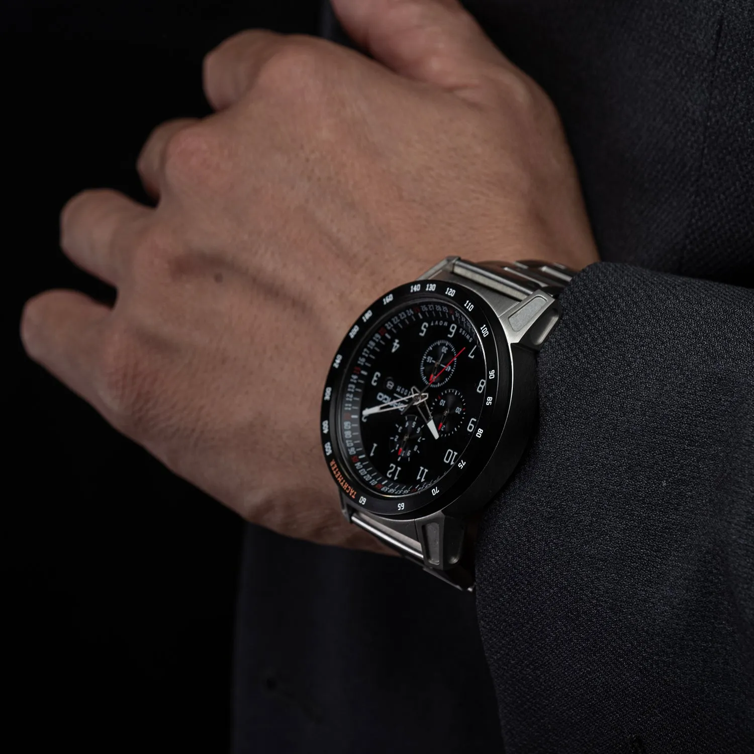 CR-01 - Chrono Men's Watch with Metal Bracelet - Image 10