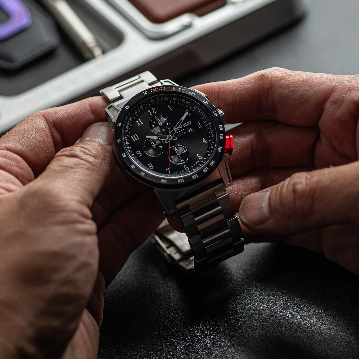 CR-01 - Chrono Men's Watch with Metal Bracelet - Image 11