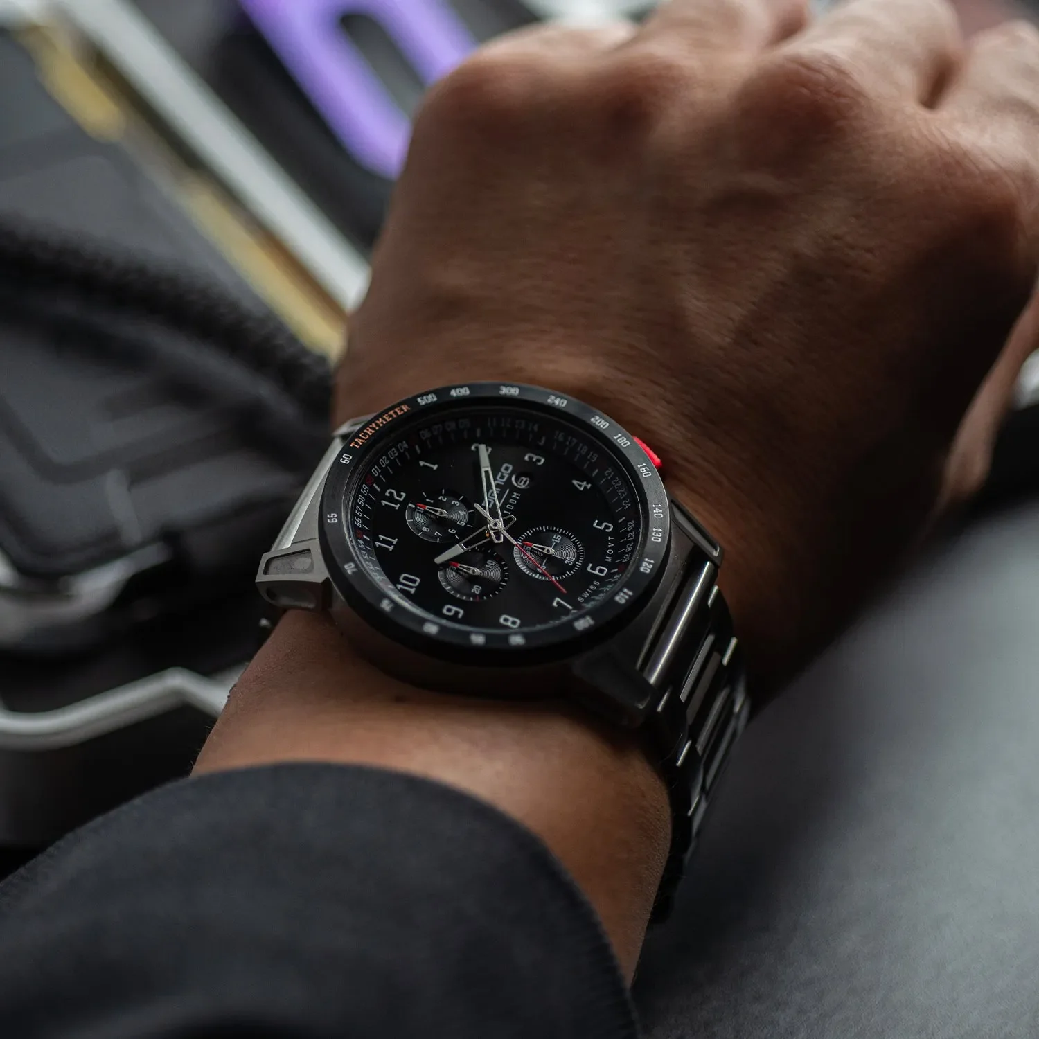 CR-01 - Chrono Men's Watch with Metal Bracelet - Image 12
