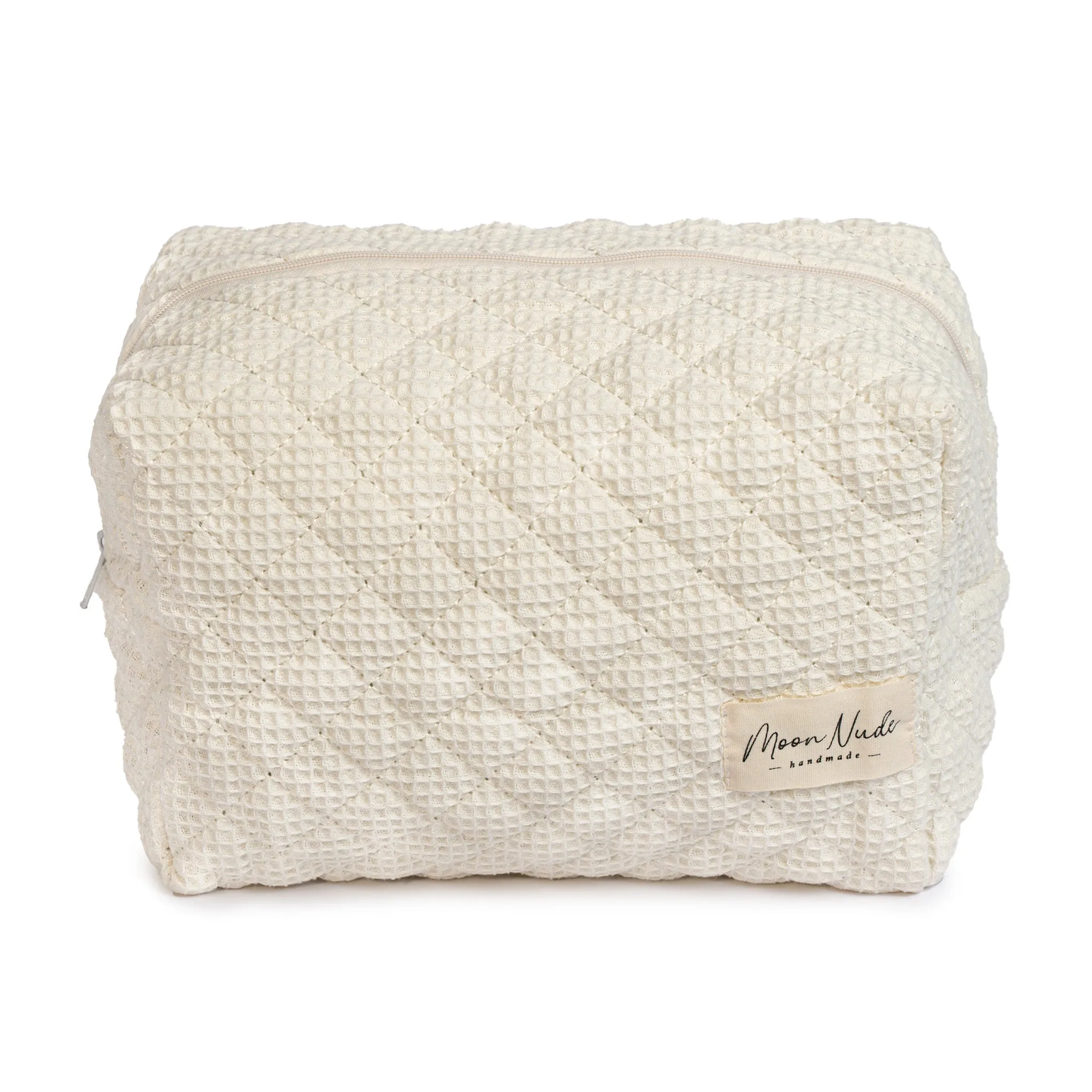 Cream Large Makeup Bag - Image 2