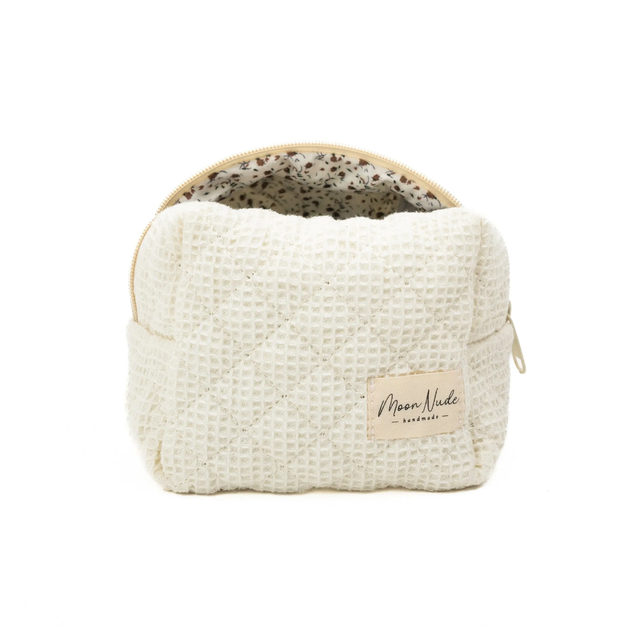 Cream Mini Makeup Bag - Image 3