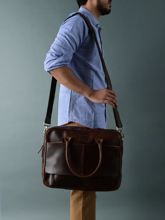 Crimson Contemporary Briefcase - Image 3