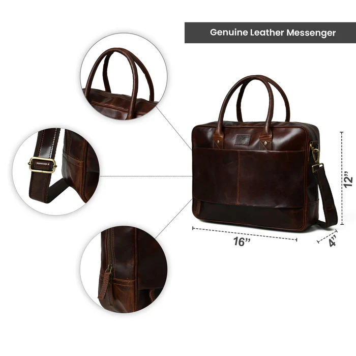 Crimson Contemporary Briefcase - Image 5