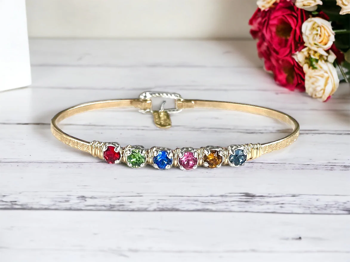 Custom Mothers Birthstone Bracelet Mid-Sized - Image 2