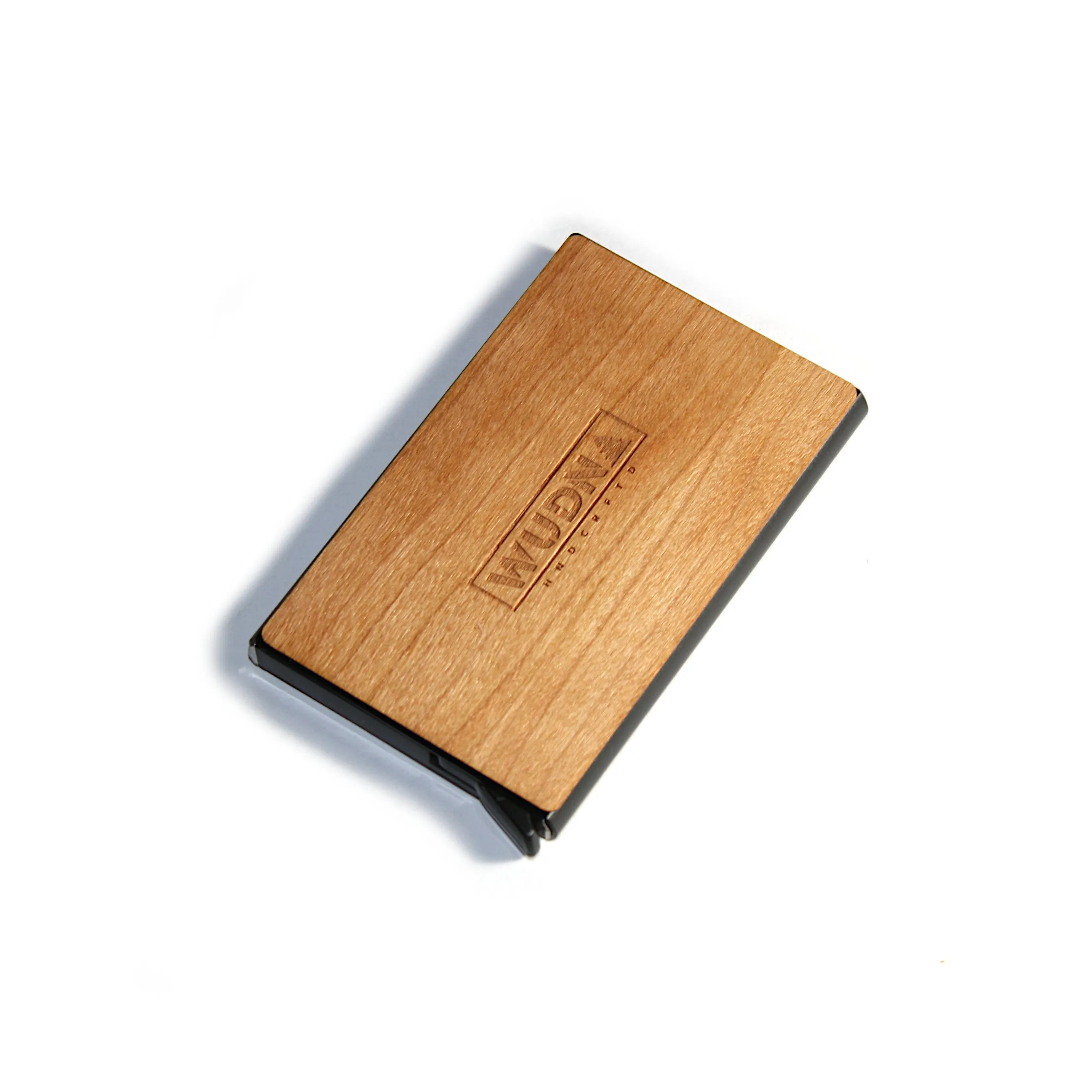 Customizable Slim Wooden RFID Blocking Speed Wallet - Image 3