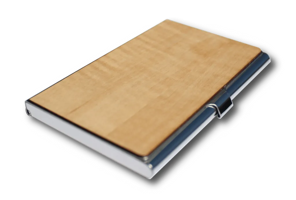 Customizable Wooden Business Card Holder - Image 9