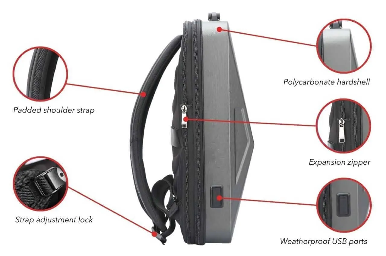 Cyber Backpack - 40L, Expandable Tesla Cybertruck-Inspired - Image 16