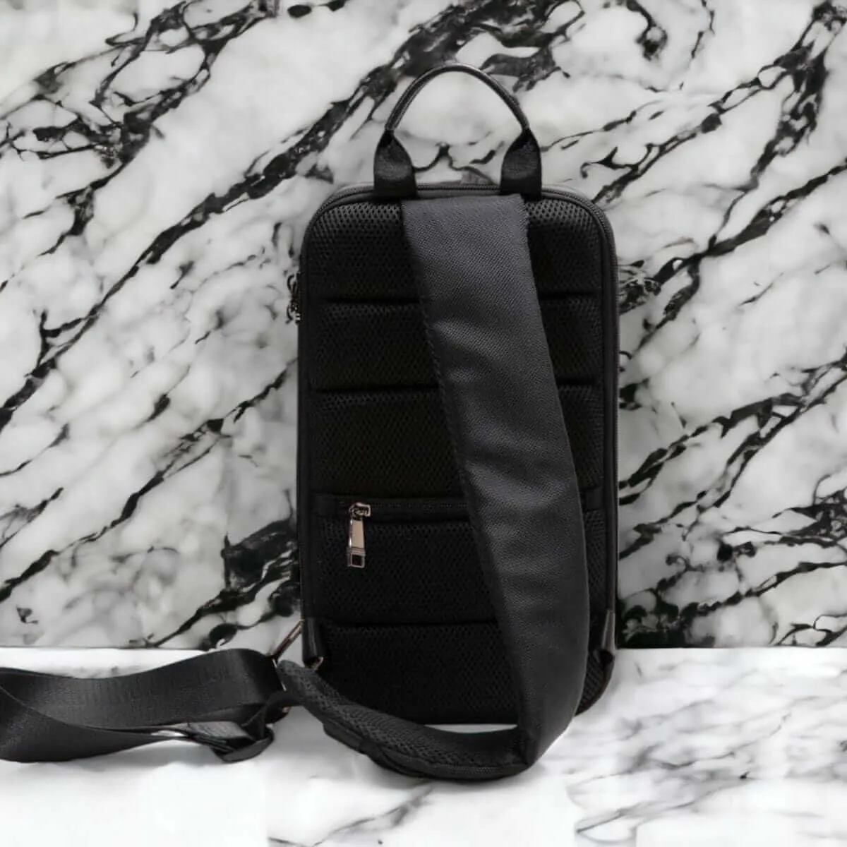 Cyber Sling: Tesla Cybertruck-inspired (7l, Usb Port, Crossbody, Tsa Lock, Messenger Bag) - Image 2