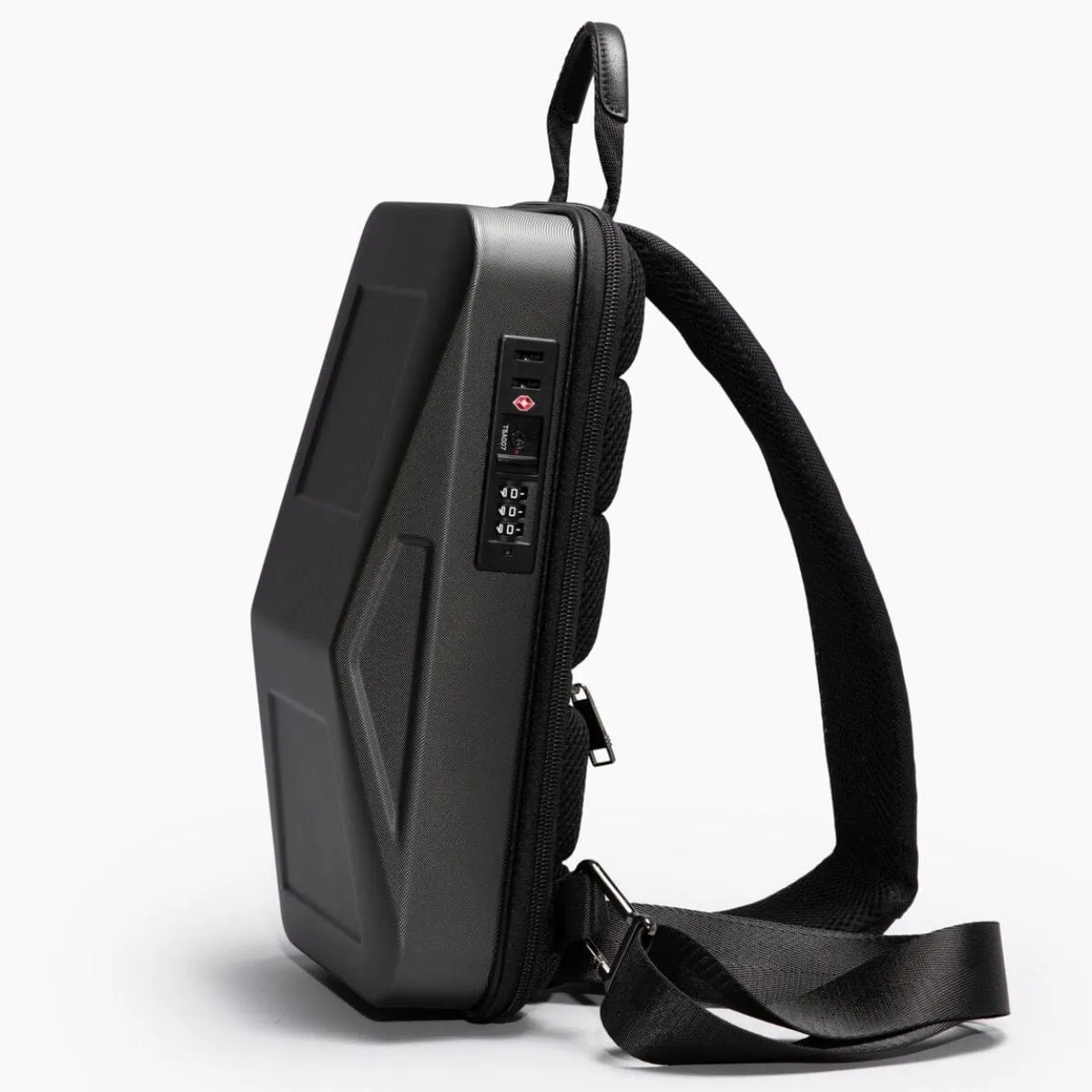 Cyber Sling: Tesla Cybertruck-inspired (7l, Usb Port, Crossbody, Tsa Lock, Messenger Bag) - Image 3