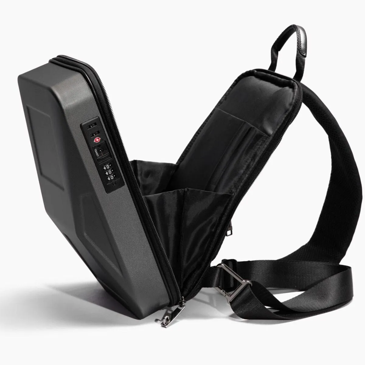 Cyber Sling: Tesla Cybertruck-inspired (7l, Usb Port, Crossbody, Tsa Lock, Messenger Bag) - Image 6