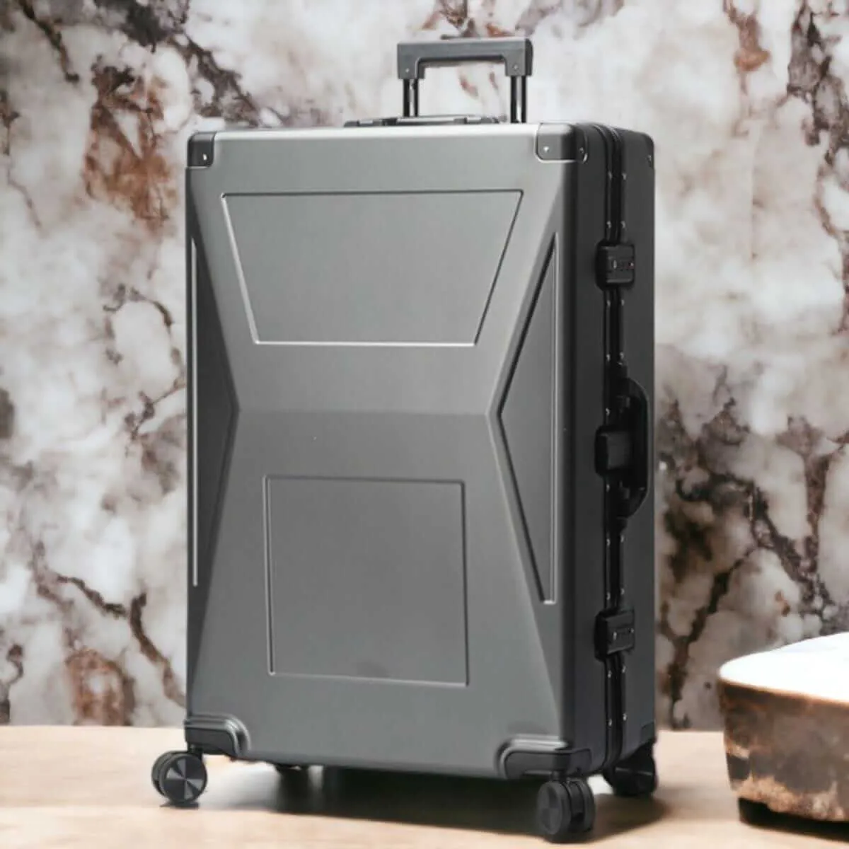 Cyber Luggage - Tesla Cybertruck-Inspired 28" Checked Suitcase - Image 2