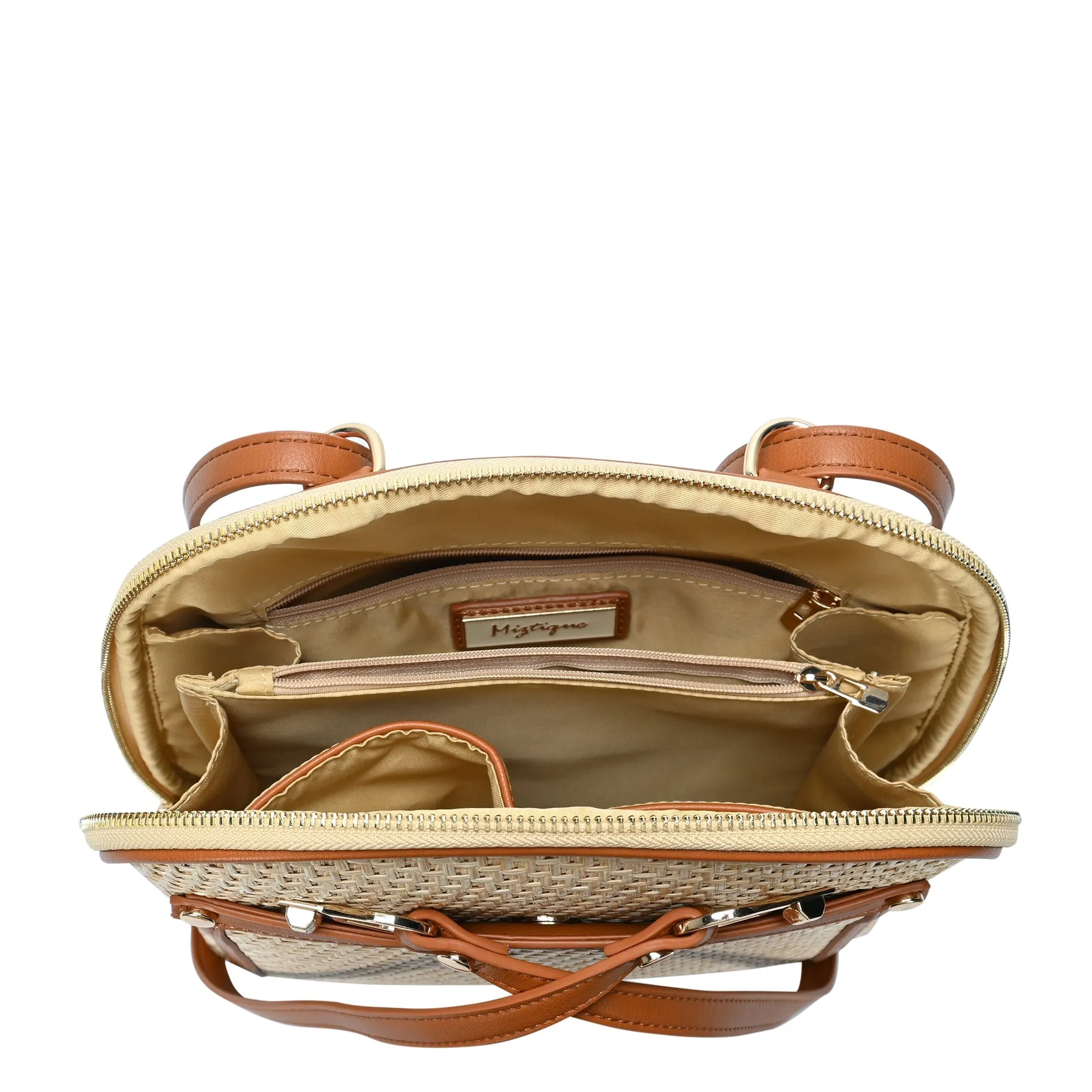 Daisy Bamboo Straw Convertible Backpack - Image 6