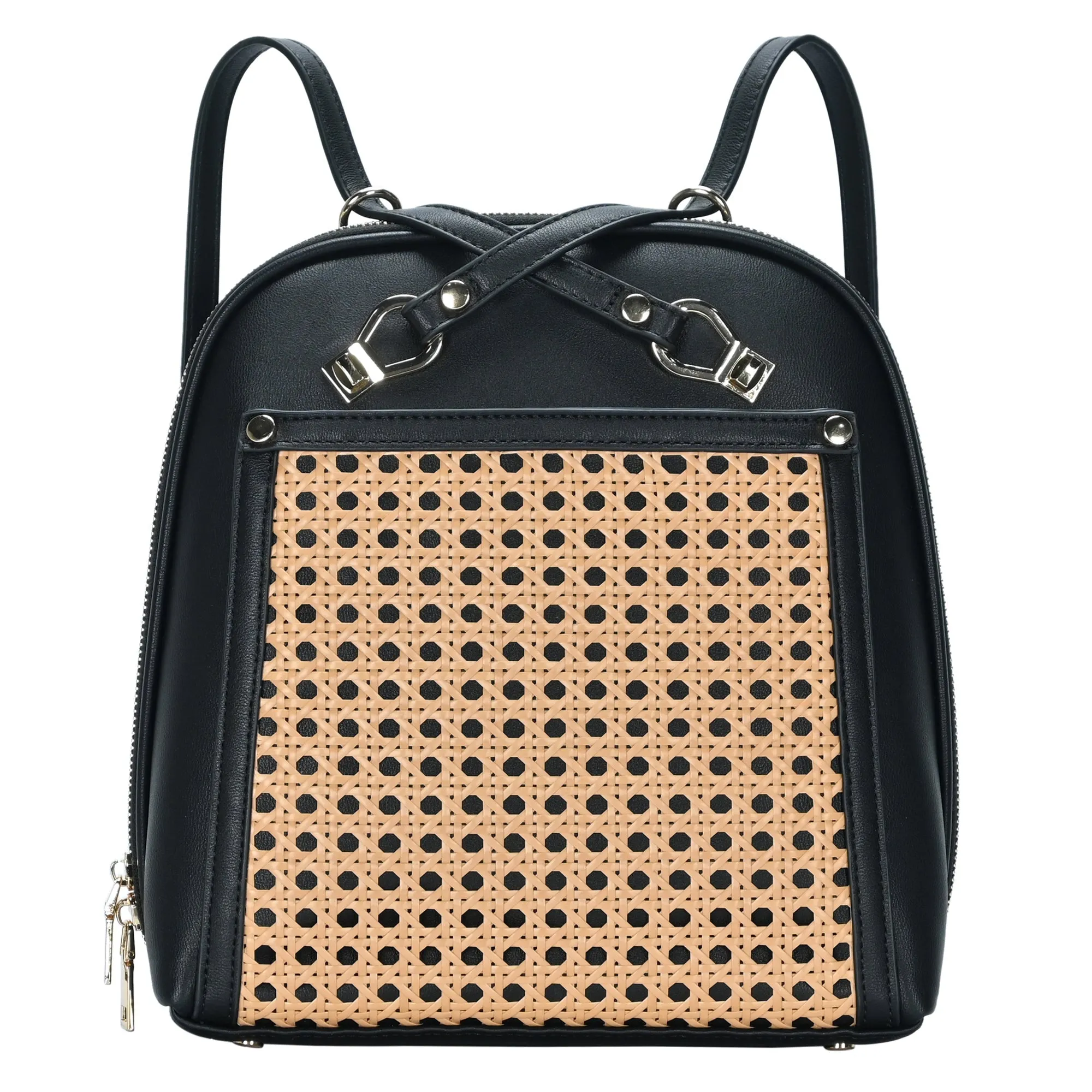 Daisy Rattan Convertible Backpack - Image 4