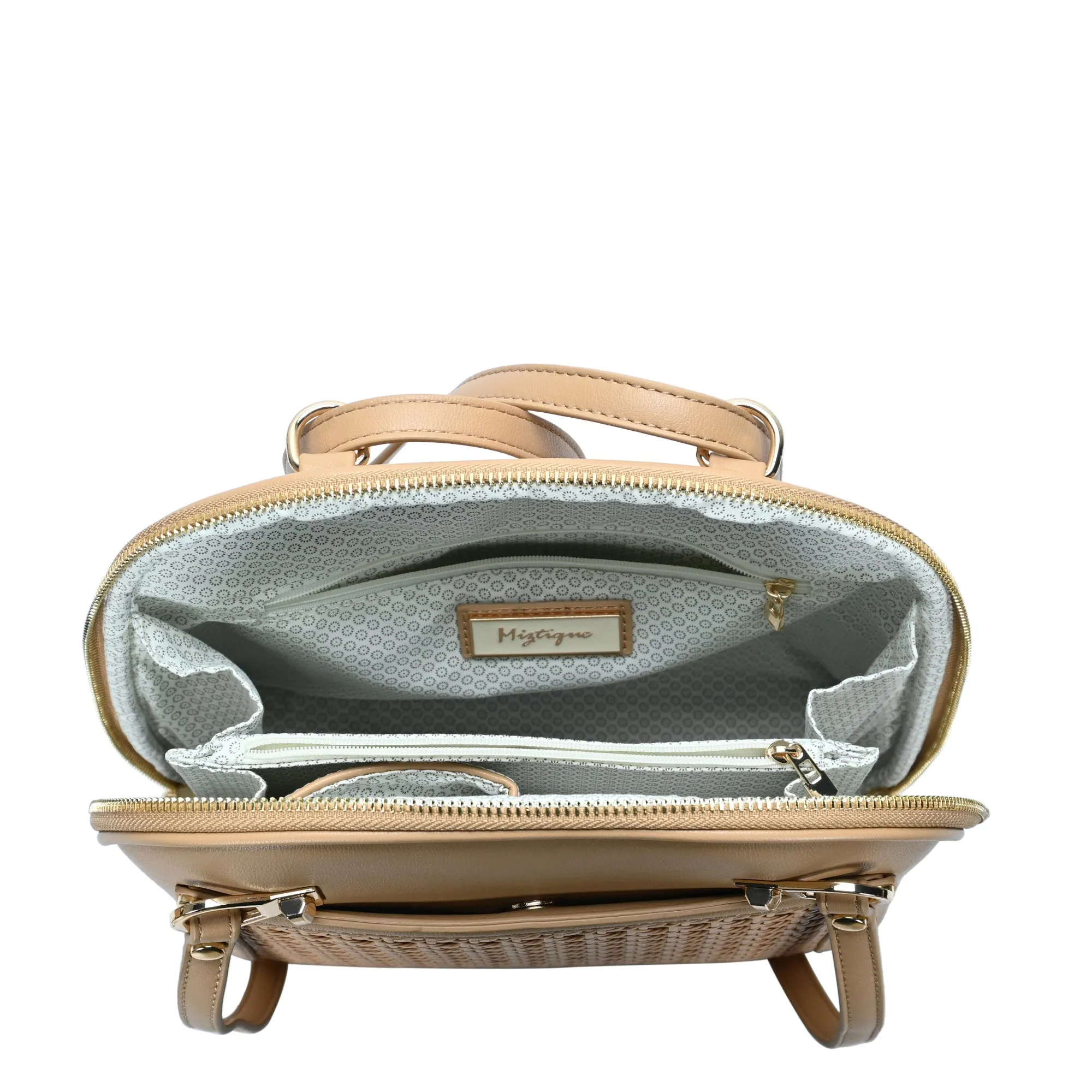 Daisy Rattan Convertible Backpack - Image 9