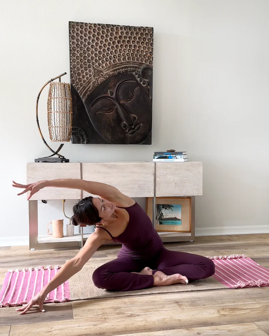 Dark Harda and Sappan Wood Ayurvedic Yoga Mat - Image 2