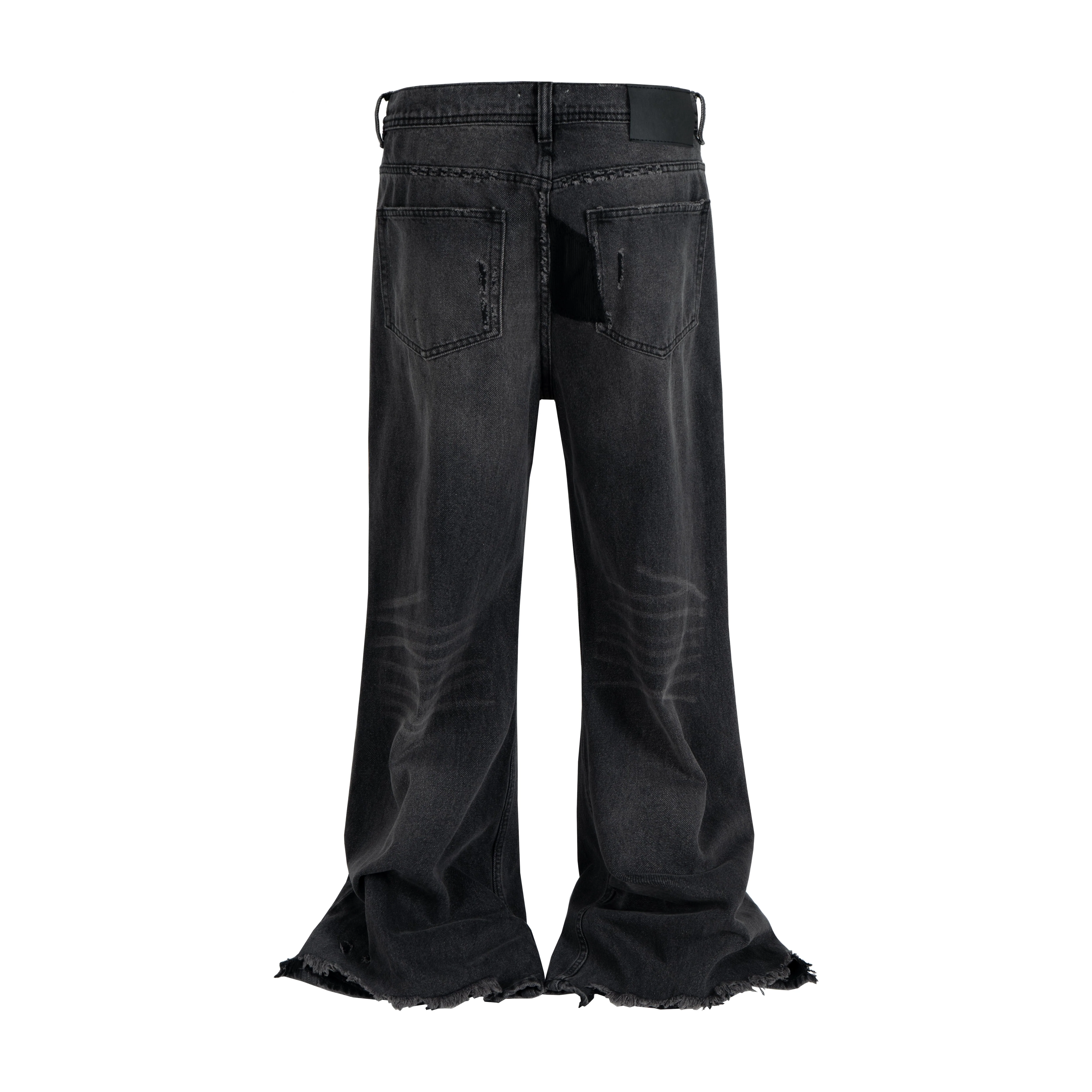 DARK PATCHWORK FLARE DENIM - Image 2