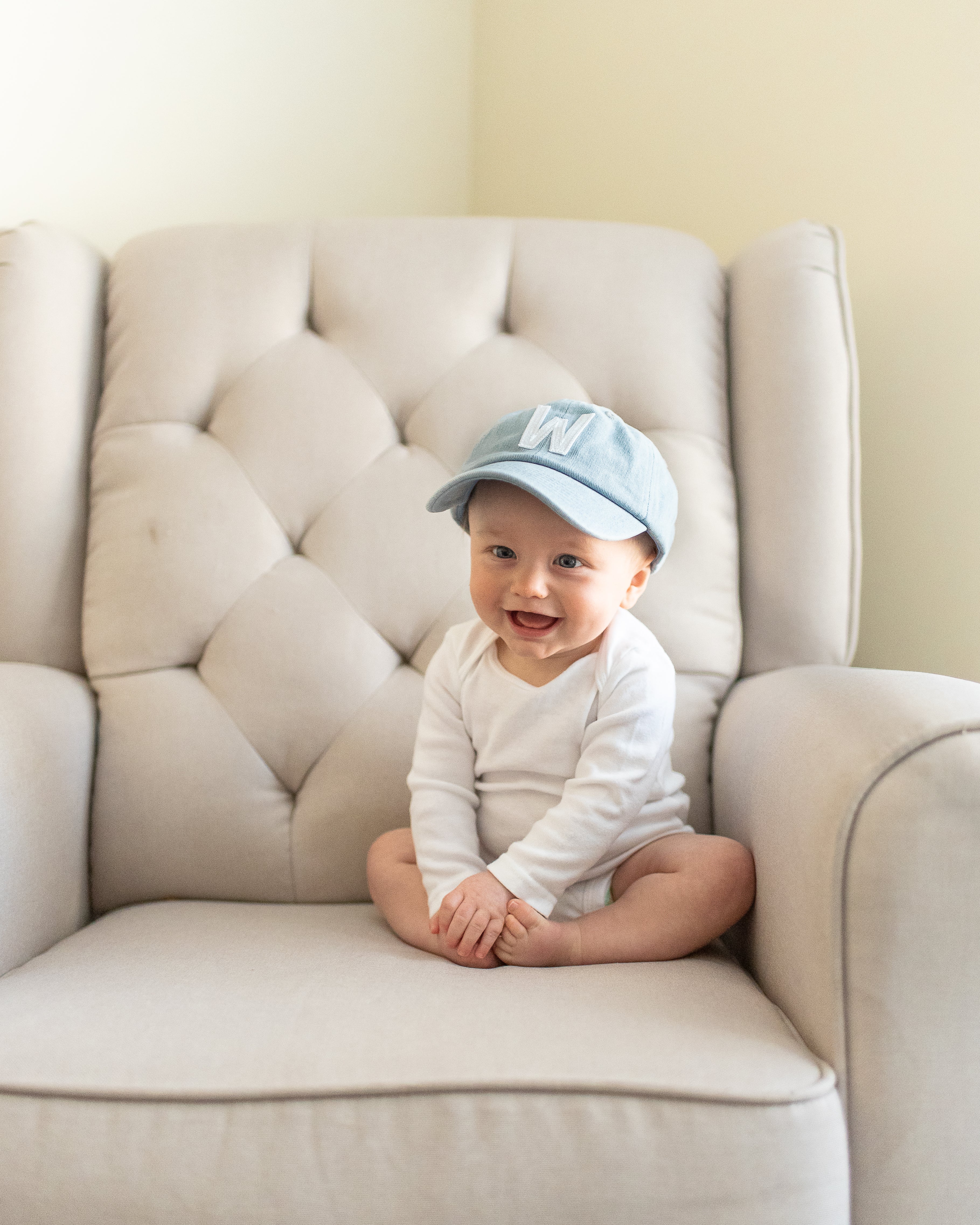 Denim Letter Baseball Hat - Image 9