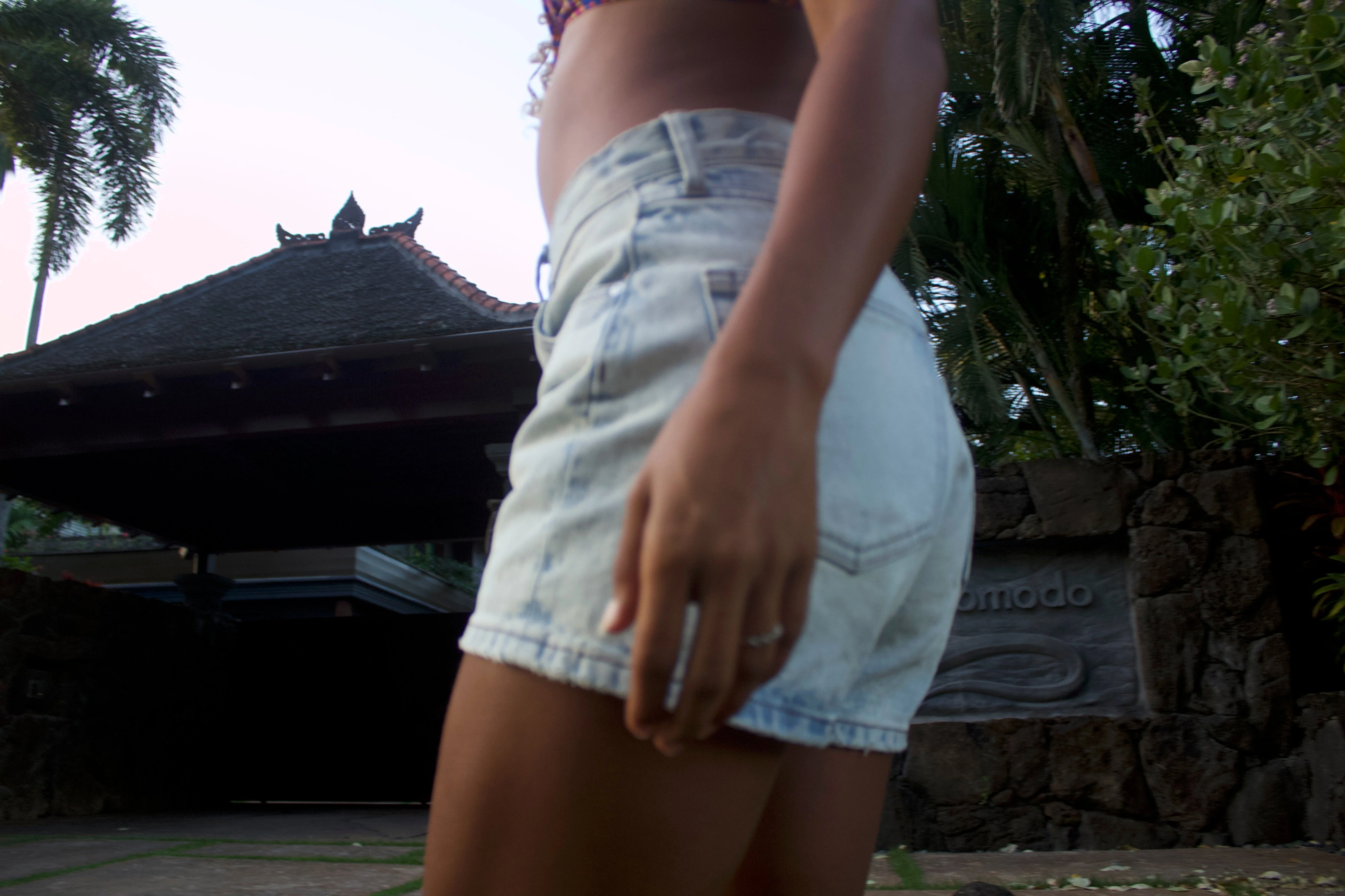 Denim Surf Shorts – Bleached Indigo - Image 2