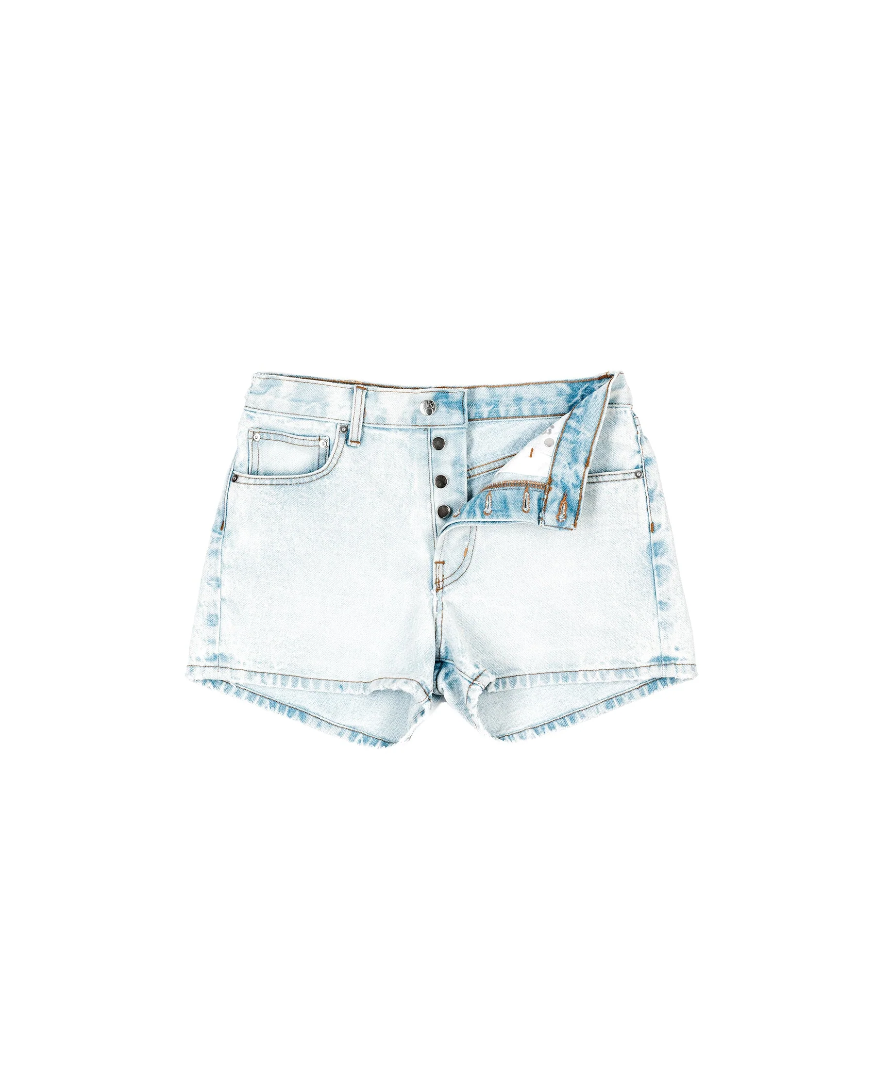 Denim Surf Shorts – Bleached Indigo - Image 5