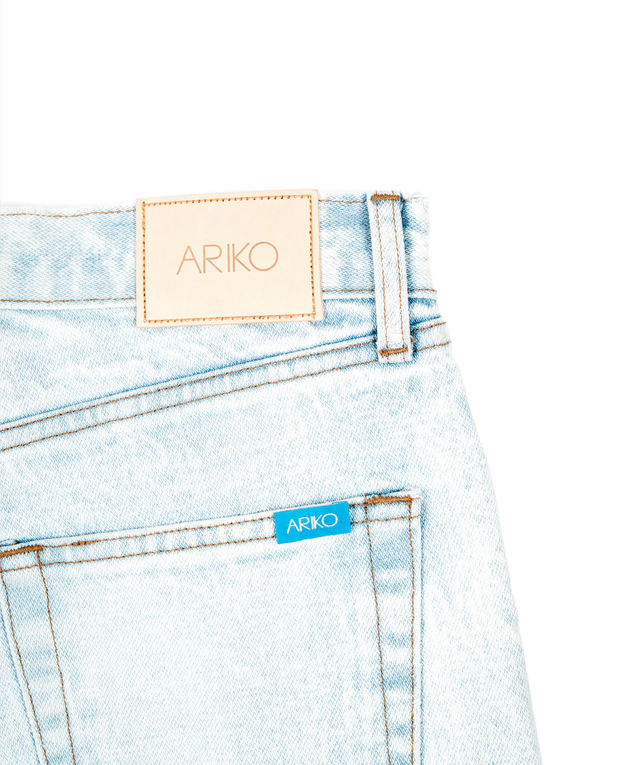 Denim Surf Shorts – Bleached Indigo - Image 7