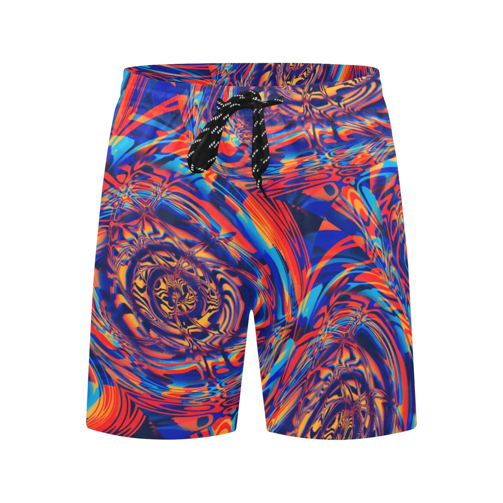Desert Sunset Fractal Melt Swim Shorts - Image 3