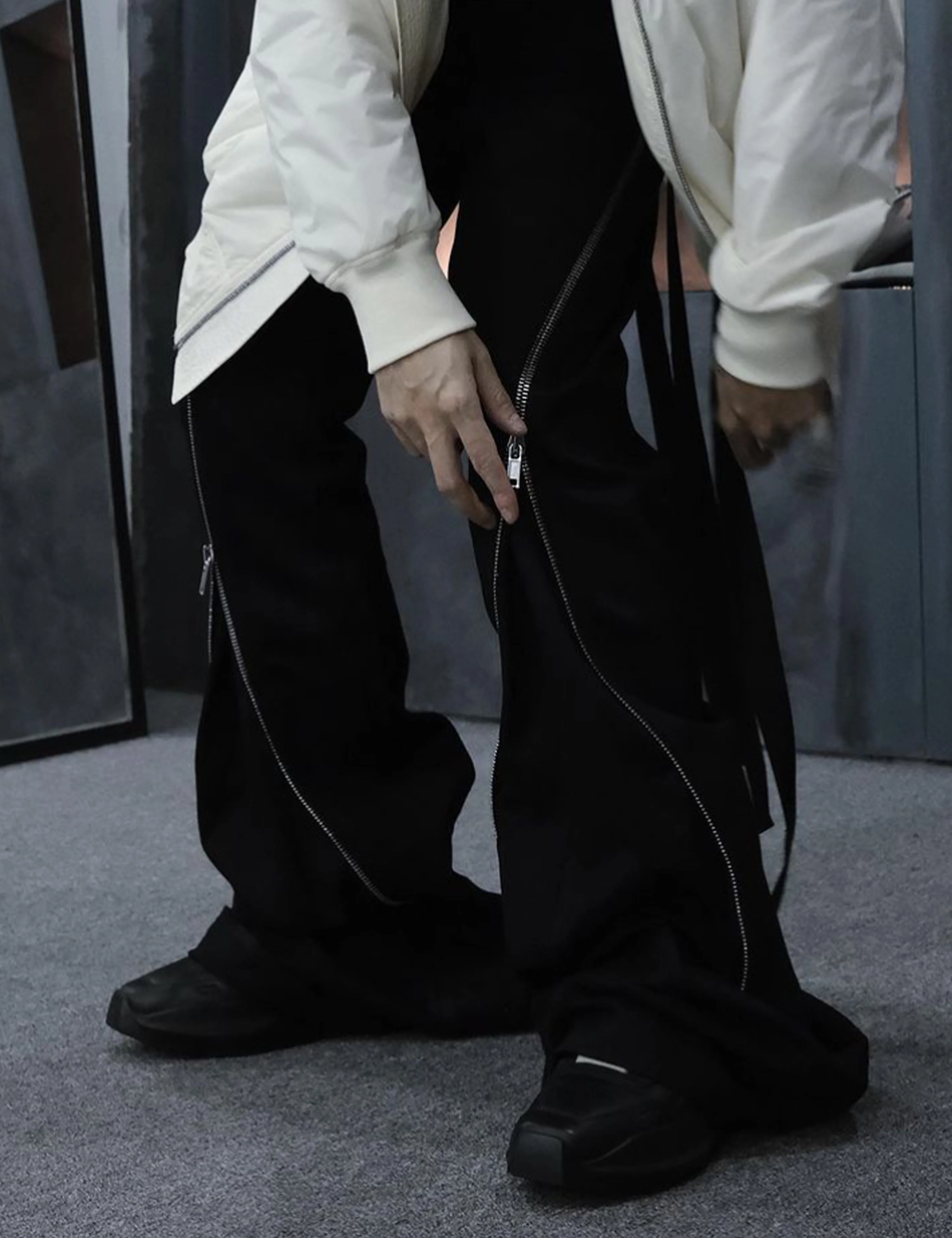 DIAMOND ZIP FLARE DENIM - Image 4