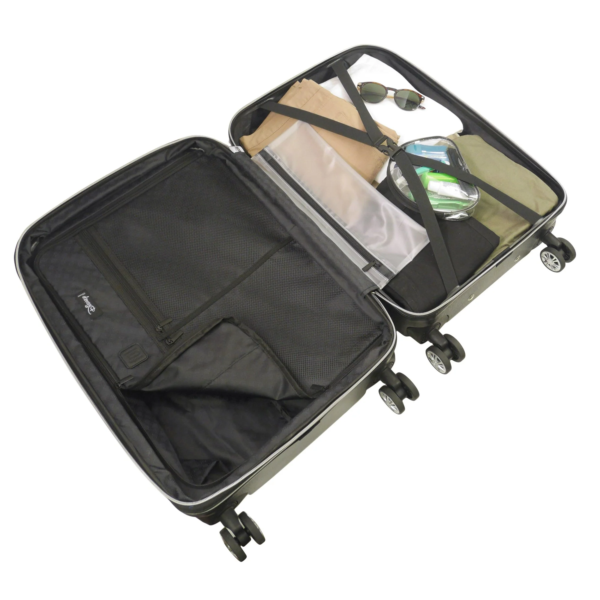 Disney Mickey Mouse Rolling Suitcases 2 Piece Set Rose Gold - Image 2