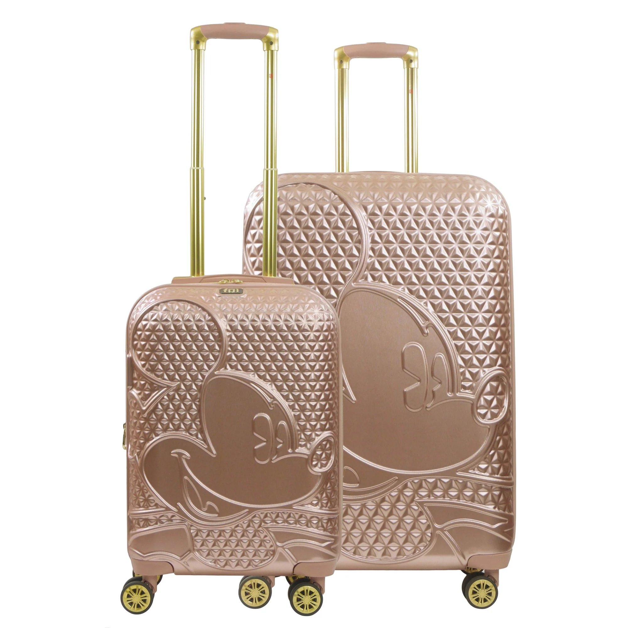Disney Mickey Mouse Rolling Suitcases 2 Piece Set Rose Gold - Image 4