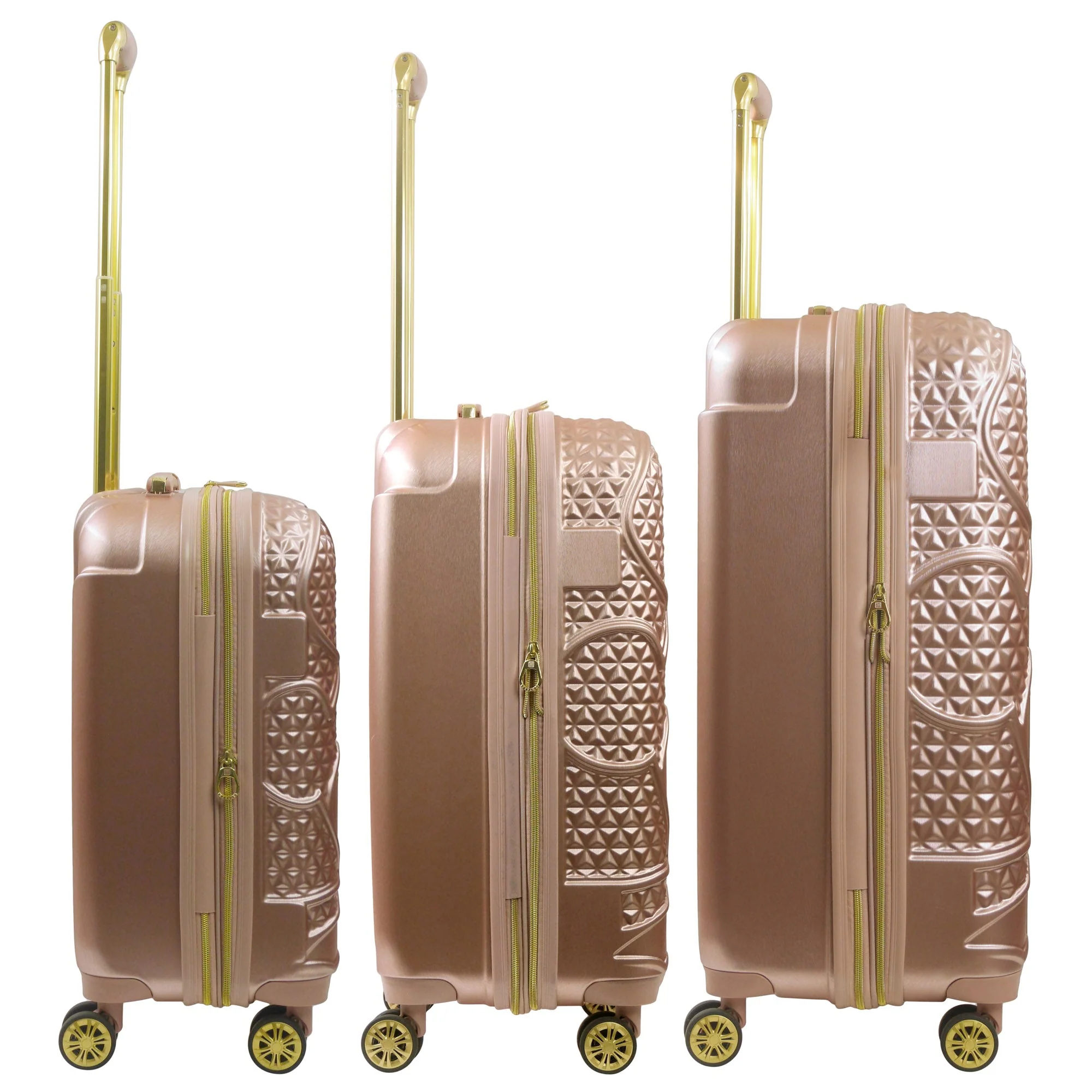 Disney Mickey Mouse Rolling Suitcases 3 Piece Set Rose Gold - Image 8