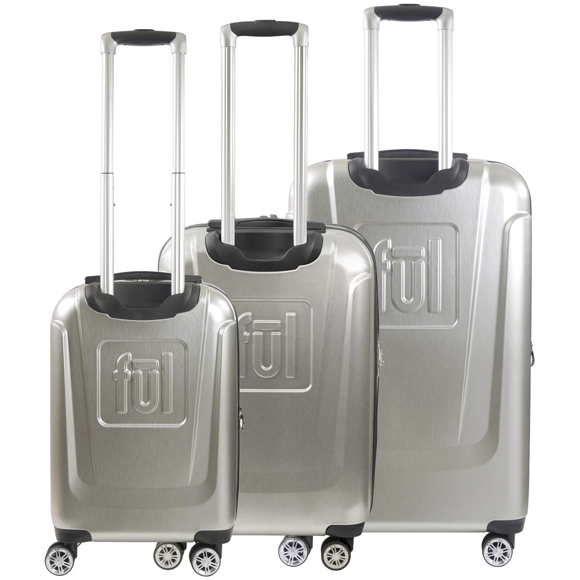 Disney Mickey Mouse Rolling Suitcases 3 Piece Set Silver - Image 6