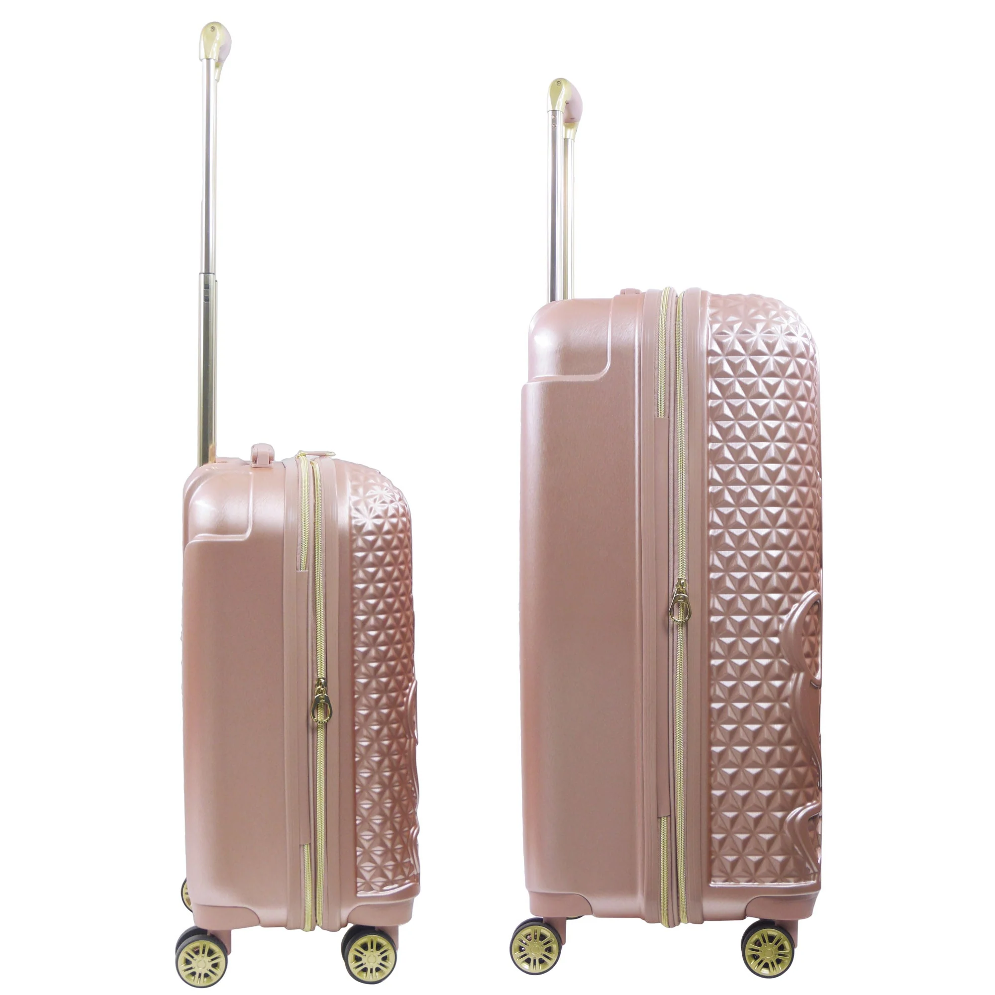 Disney Minnie Mouse Rolling Luggage 2 Piece Set Rose Gold - Image 4