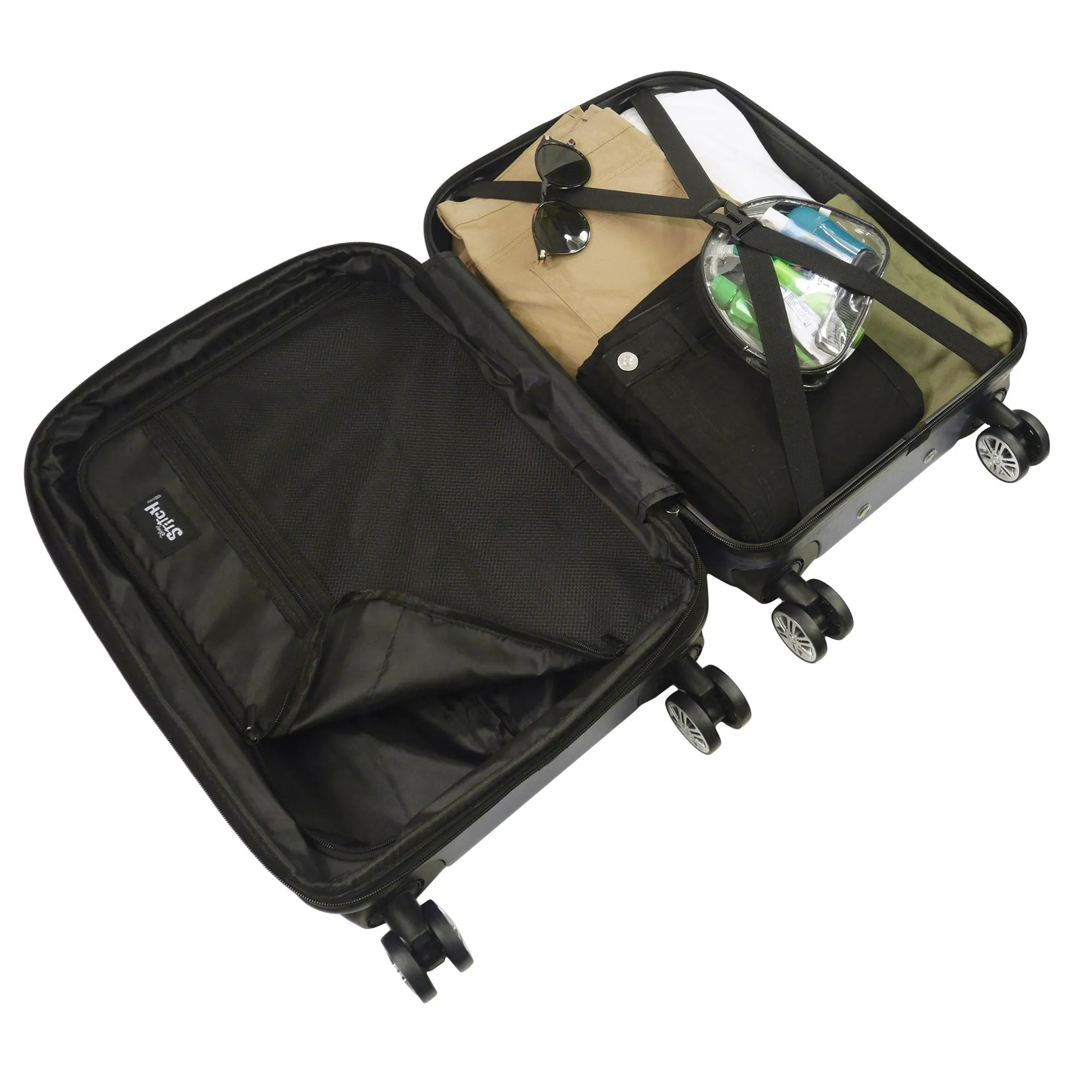 Disney Stitch Surfing 8 Wheel Hardside 22.5" Carry-On Luggage - Image 2